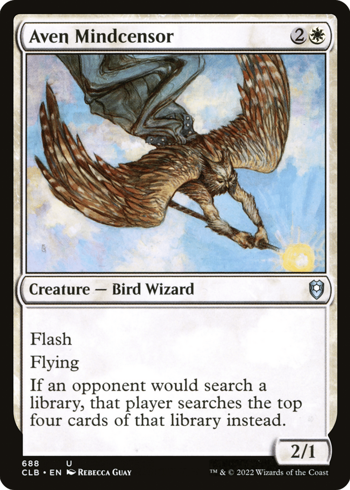 Aven Mindcensor from Commander Legends: Battle for Baldur's Gate - Magic: The Gathering