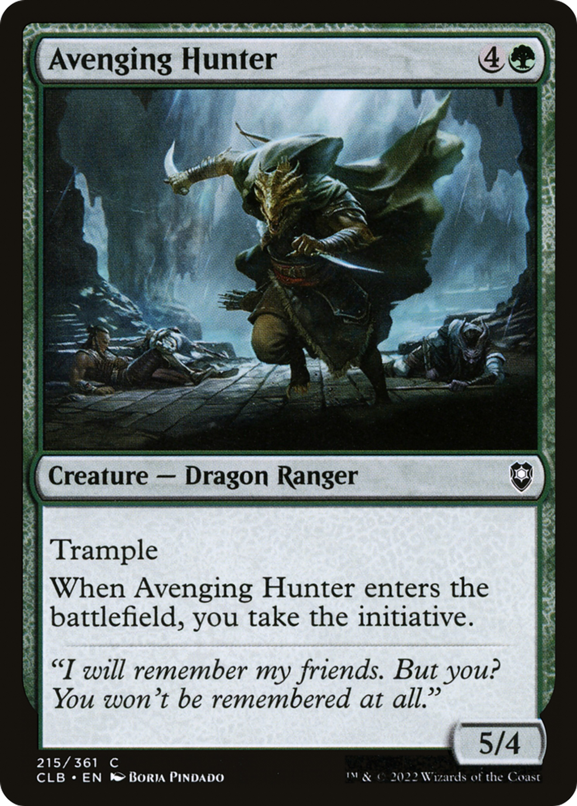 Avenging Hunter — Commander Legends: Battle for Baldur's Gate — Magic: The Gathering