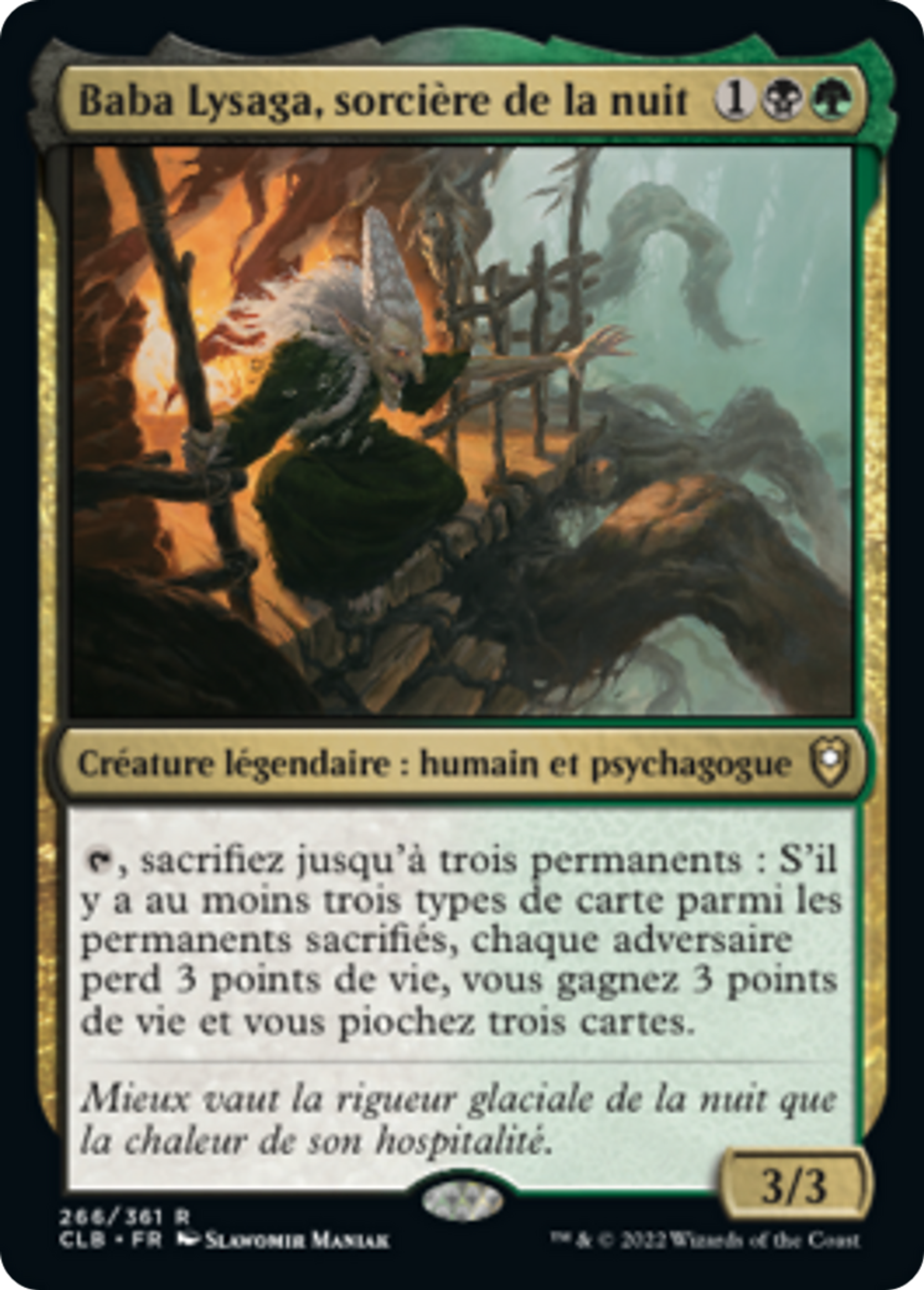 Baba Lysaga, sorcière de la nuit — Commander Legends: Battle for Baldur's Gate — Magic: The Gathering
