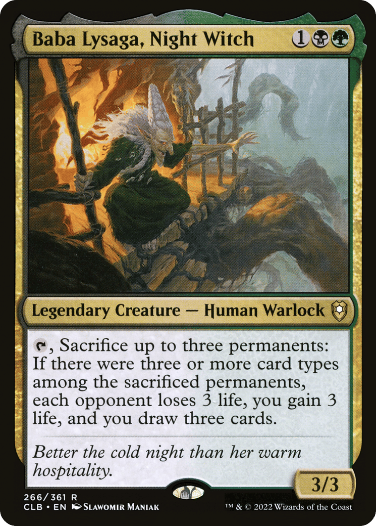 Baba Lysaga, Night Witch — Commander Legends: Battle for Baldur's Gate — Magic: The Gathering