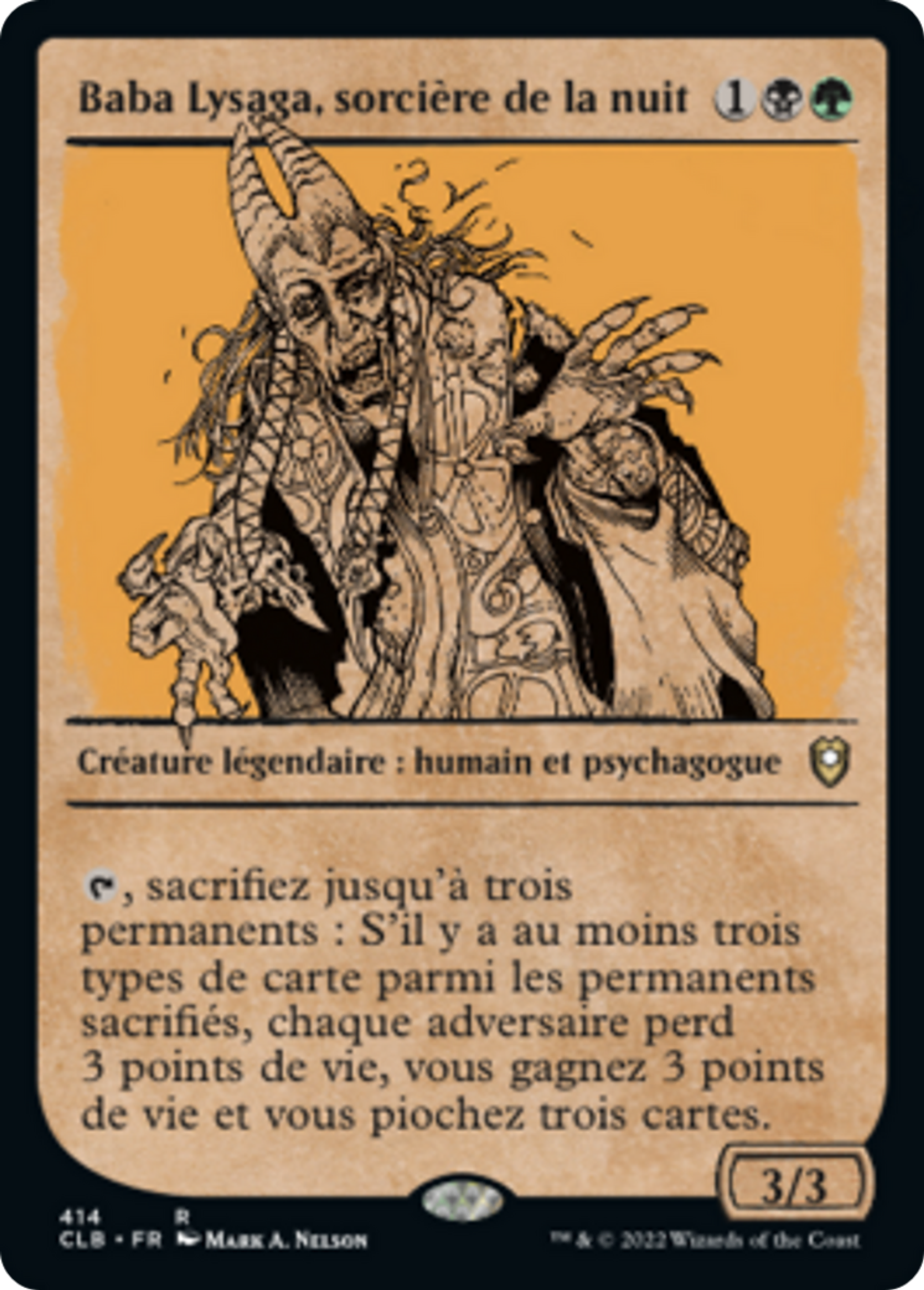 Baba Lysaga, sorcière de la nuit — Commander Legends: Battle for Baldur's Gate — Magic: The Gathering