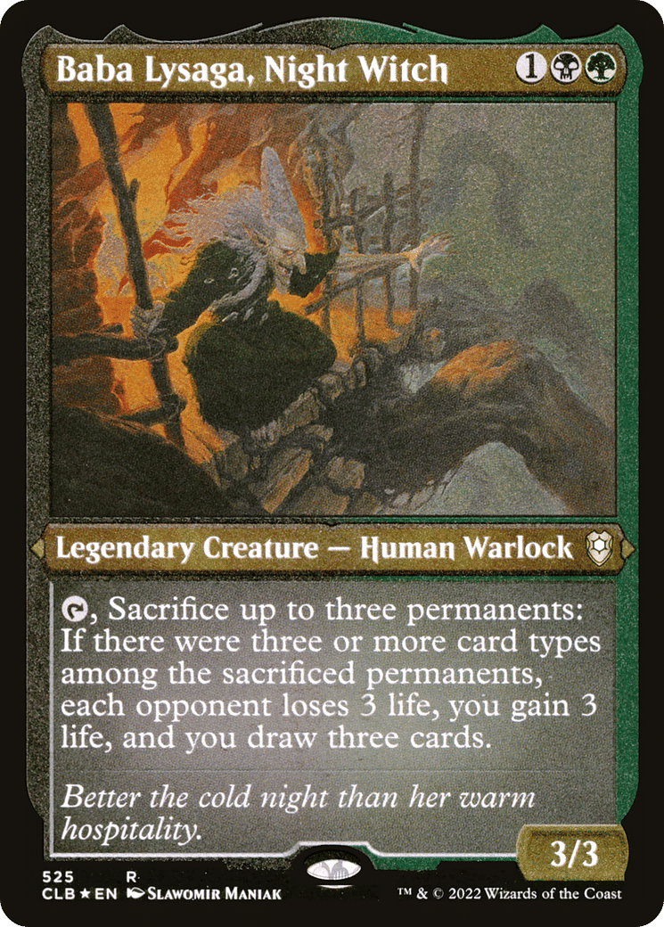 Baba Lysaga, Night Witch — Commander Legends: Battle for Baldur's Gate — Magic: The Gathering