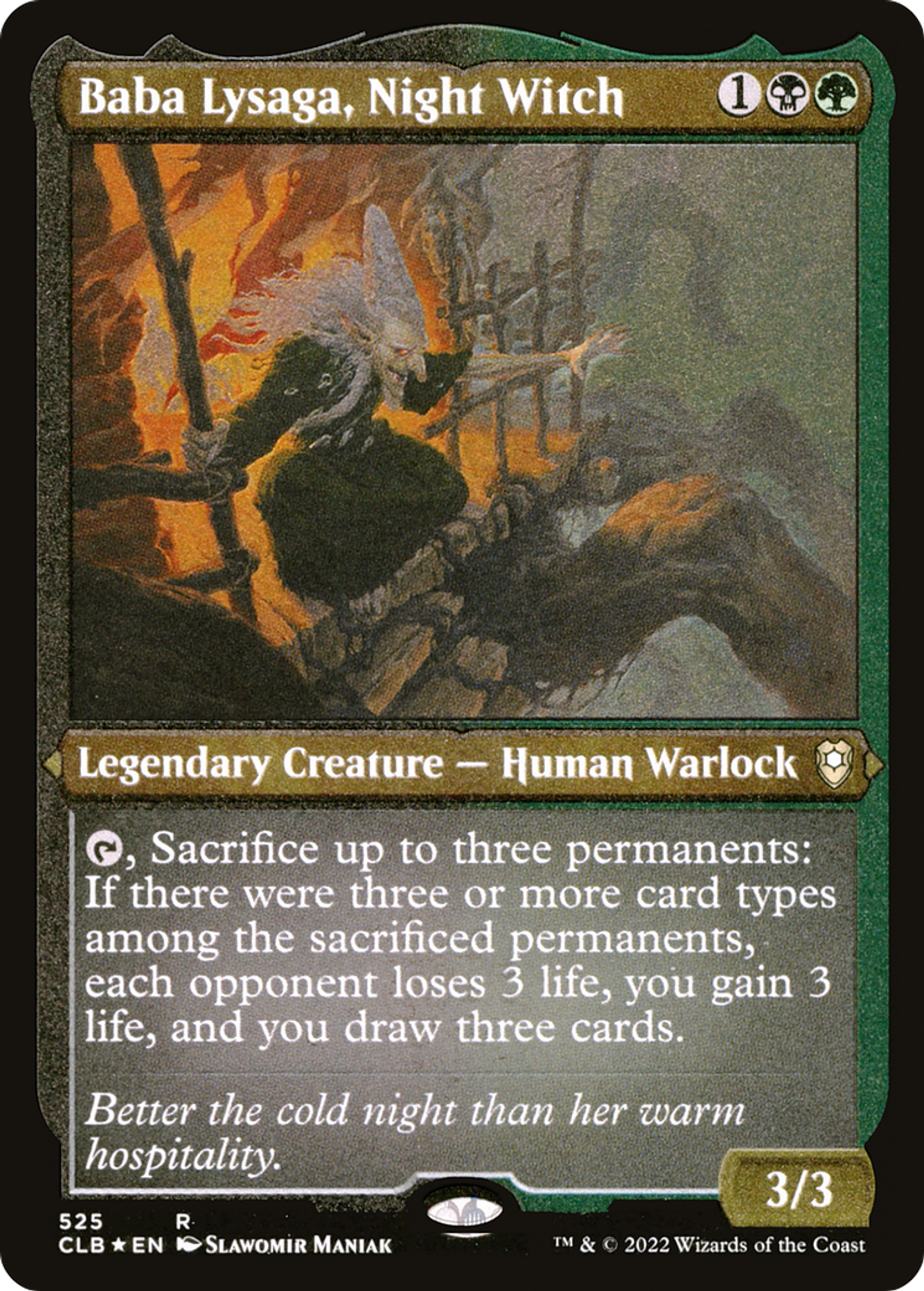 Baba Lysaga, Night Witch — Commander Legends: Battle for Baldur's Gate — Magic: The Gathering