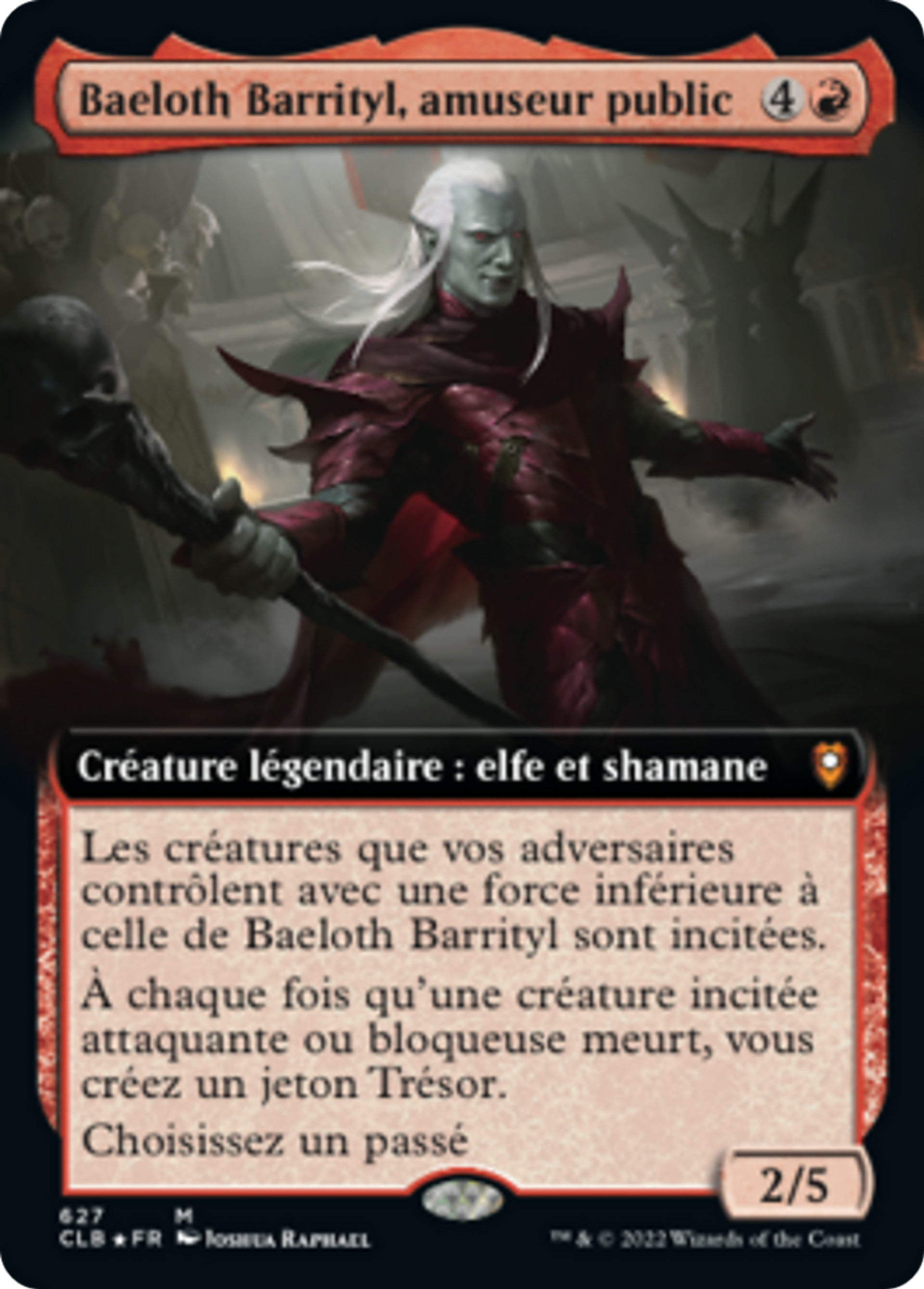 Baeloth Barrityl, amuseur public — Commander Legends: Battle for Baldur's Gate — Magic: The Gathering