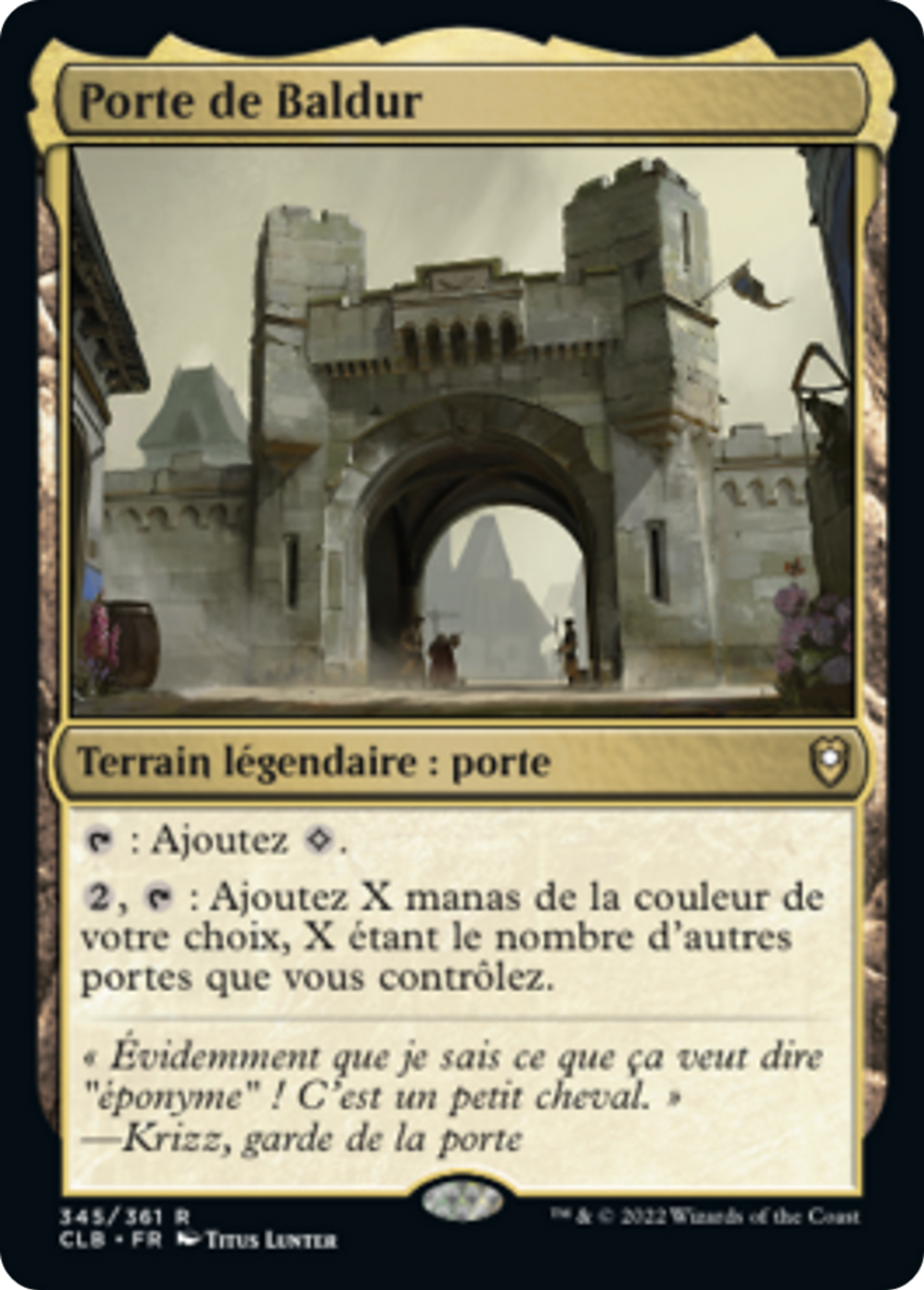 Porte de Baldur — Commander Legends: Battle for Baldur's Gate — Magic: The Gathering