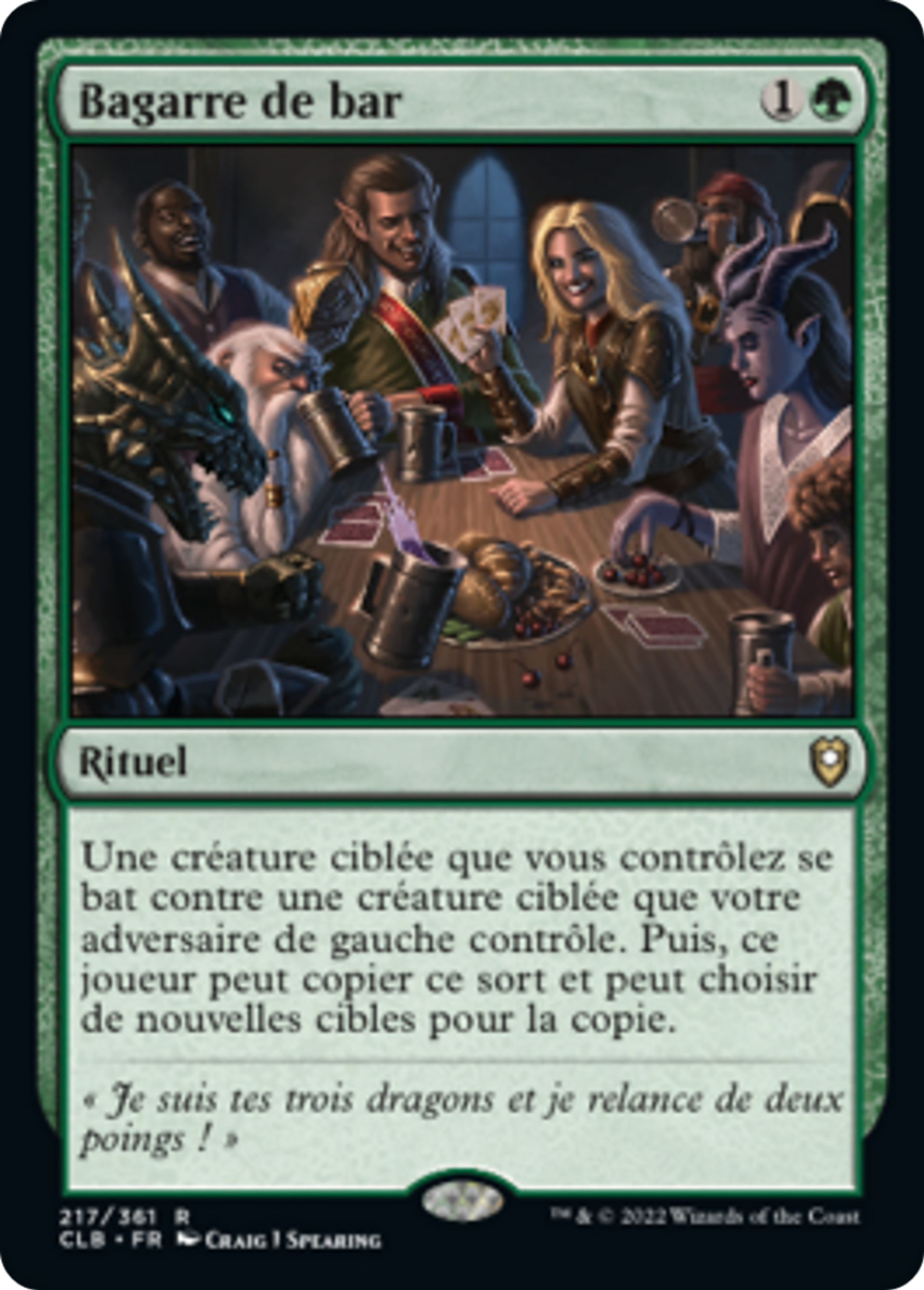 Bagarre de bar — Commander Legends: Battle for Baldur's Gate — Magic: The Gathering