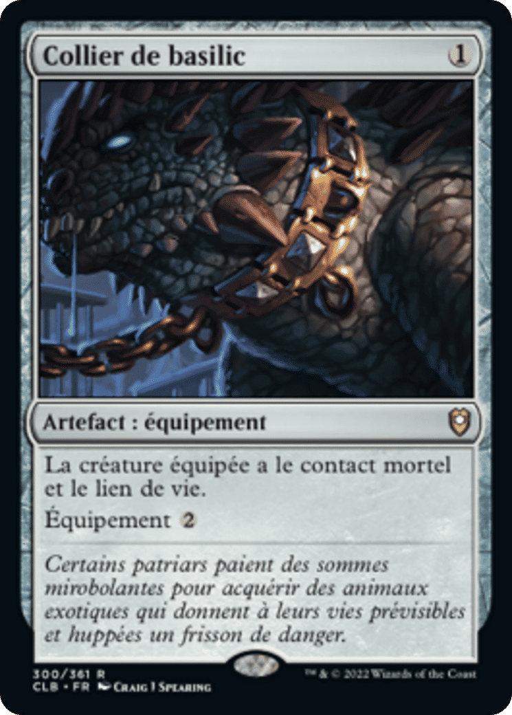 Collier de basilic — Commander Legends: Battle for Baldur's Gate — Magic: The Gathering