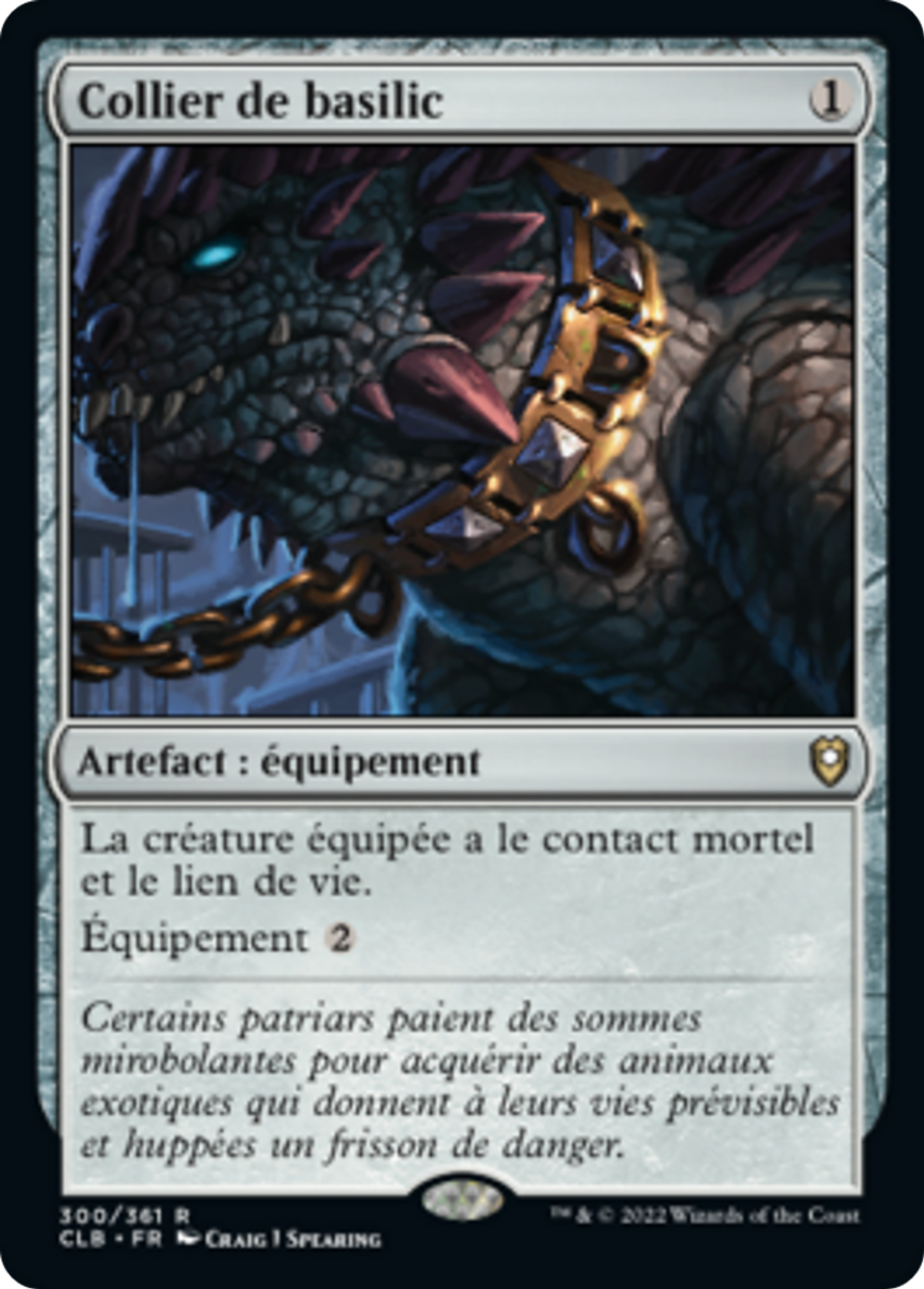 Collier de basilic — Commander Legends: Battle for Baldur's Gate — Magic: The Gathering
