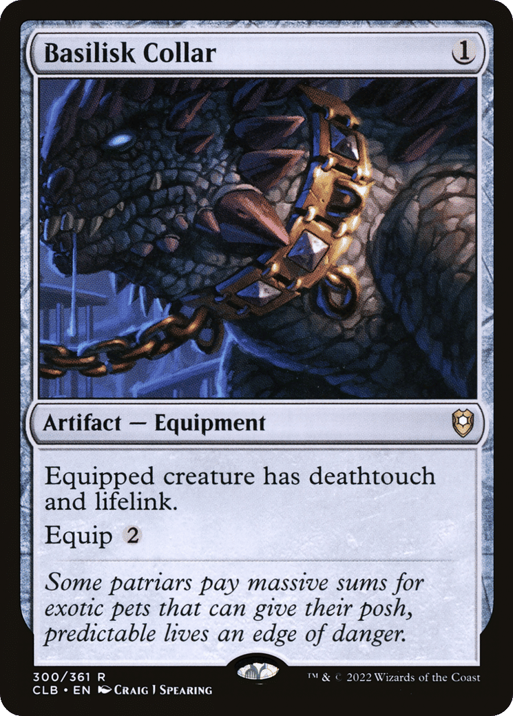 Basilisk Collar — Commander Legends: Battle for Baldur's Gate — Magic: The Gathering