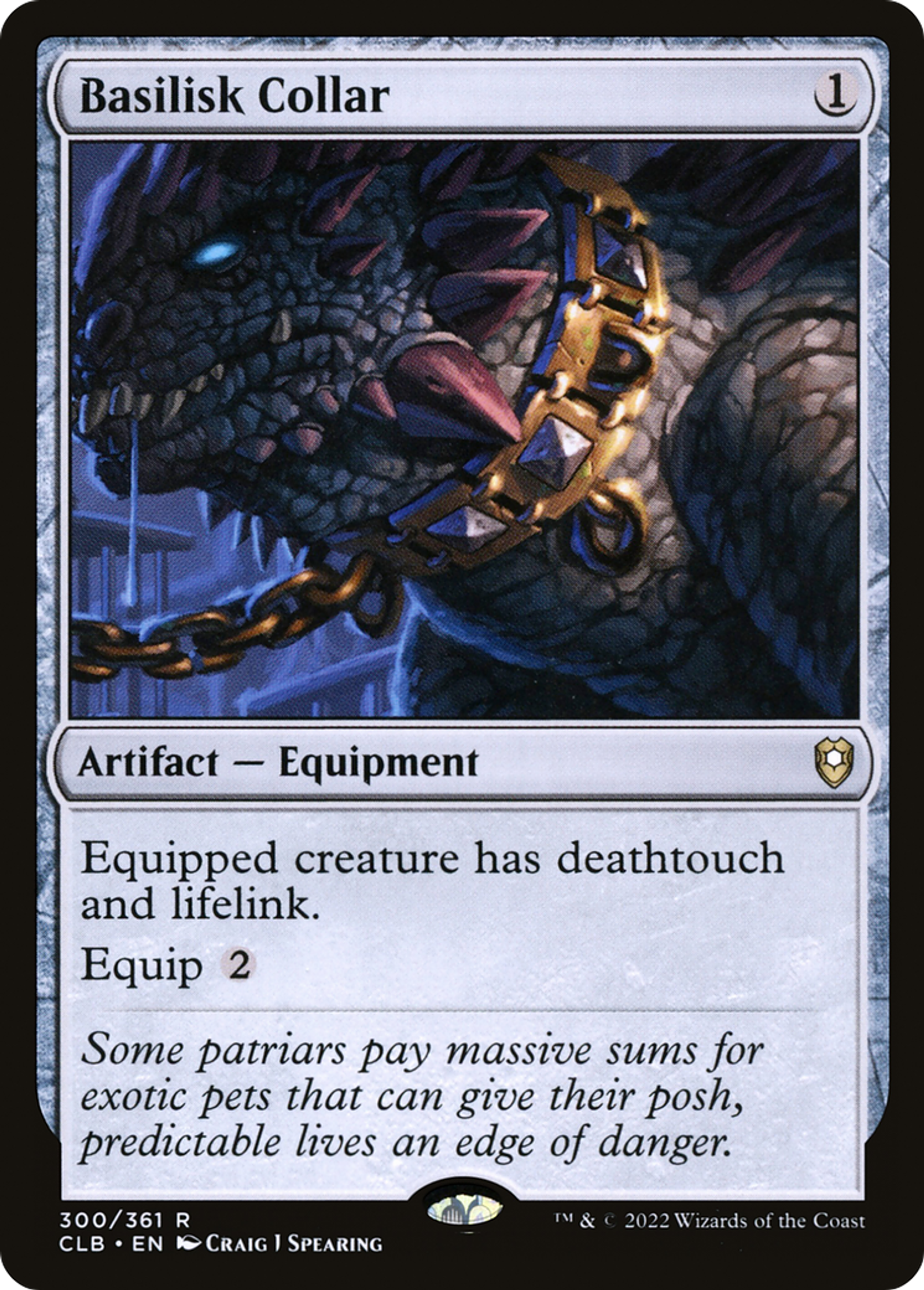 Basilisk Collar — Commander Legends: Battle for Baldur's Gate — Magic: The Gathering