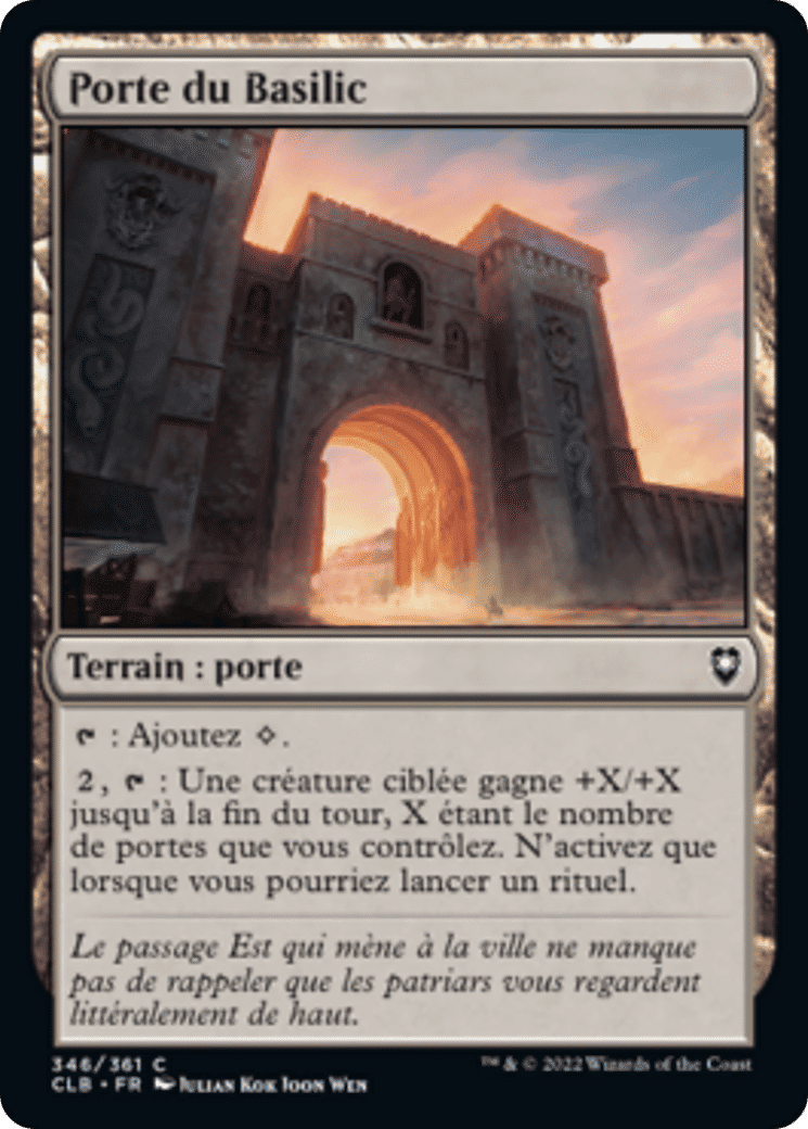 Porte du Basilic — Commander Legends: Battle for Baldur's Gate — Magic: The Gathering