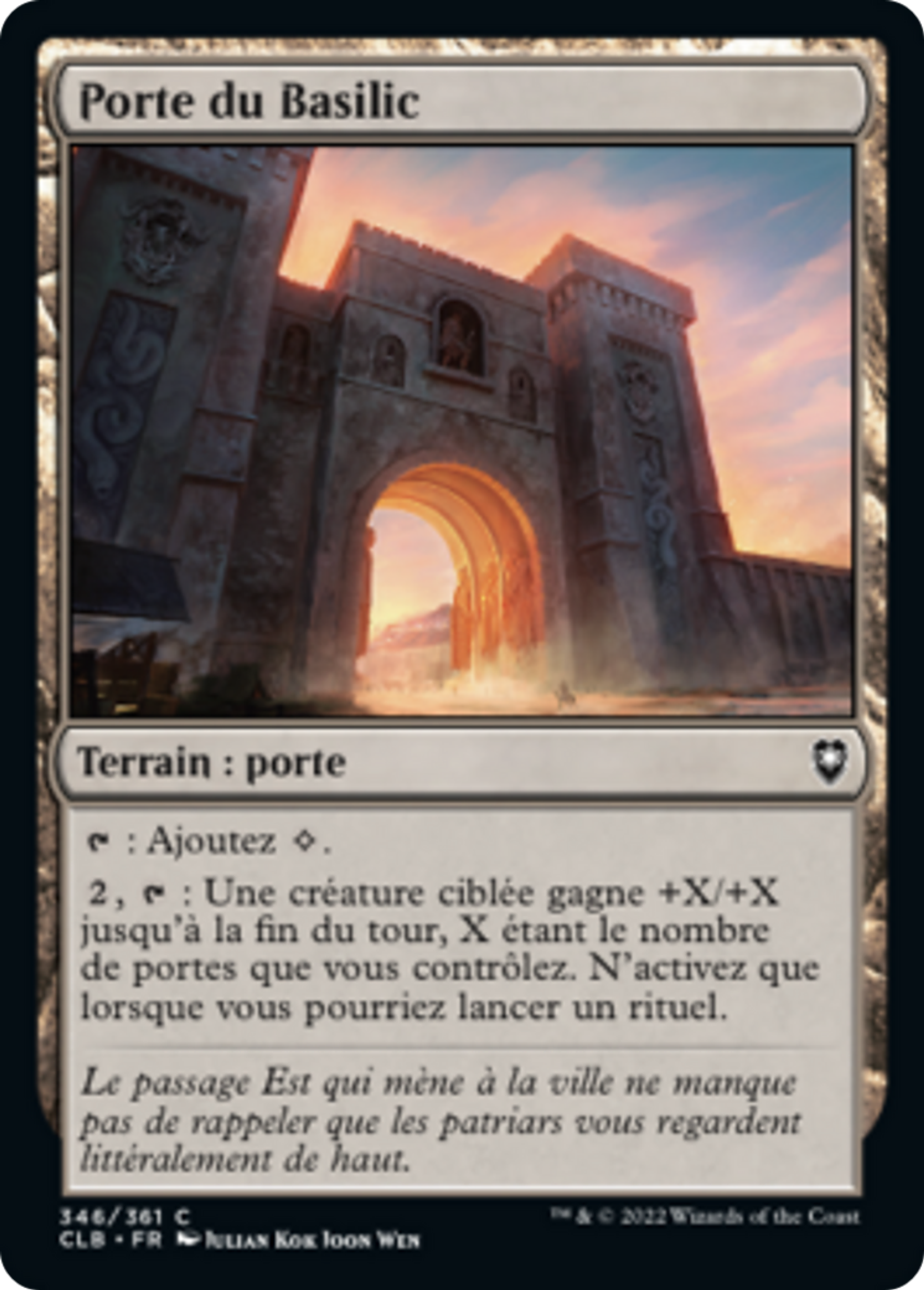 Porte du Basilic — Commander Legends: Battle for Baldur's Gate — Magic: The Gathering