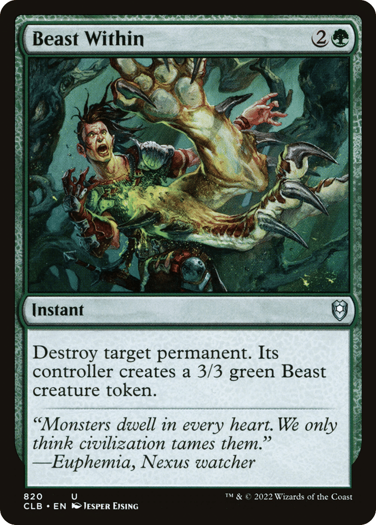 Beast Within — Commander Legends: Battle for Baldur's Gate — Magic: The Gathering