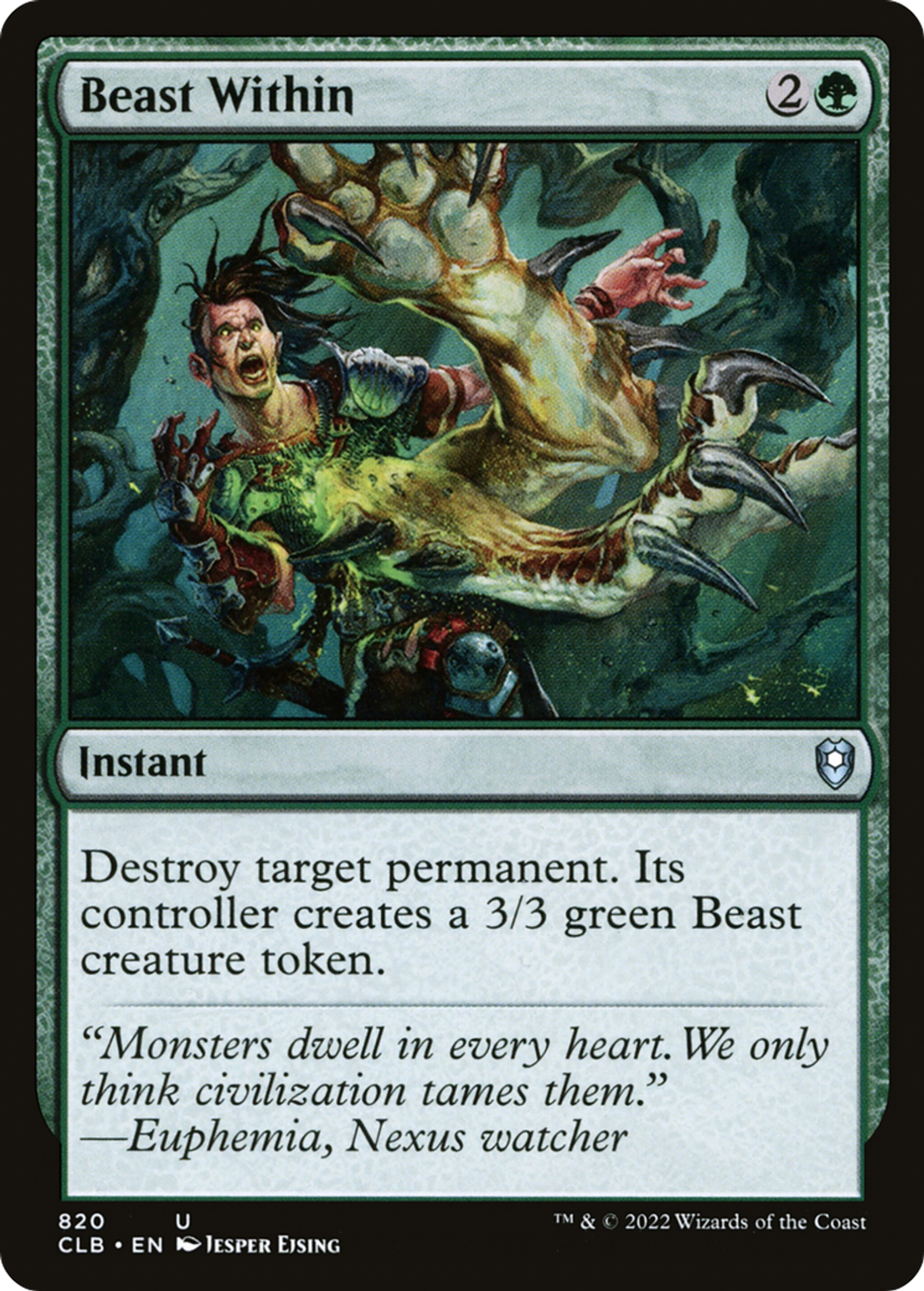 Beast Within — Commander Legends: Battle for Baldur's Gate — Magic: The Gathering