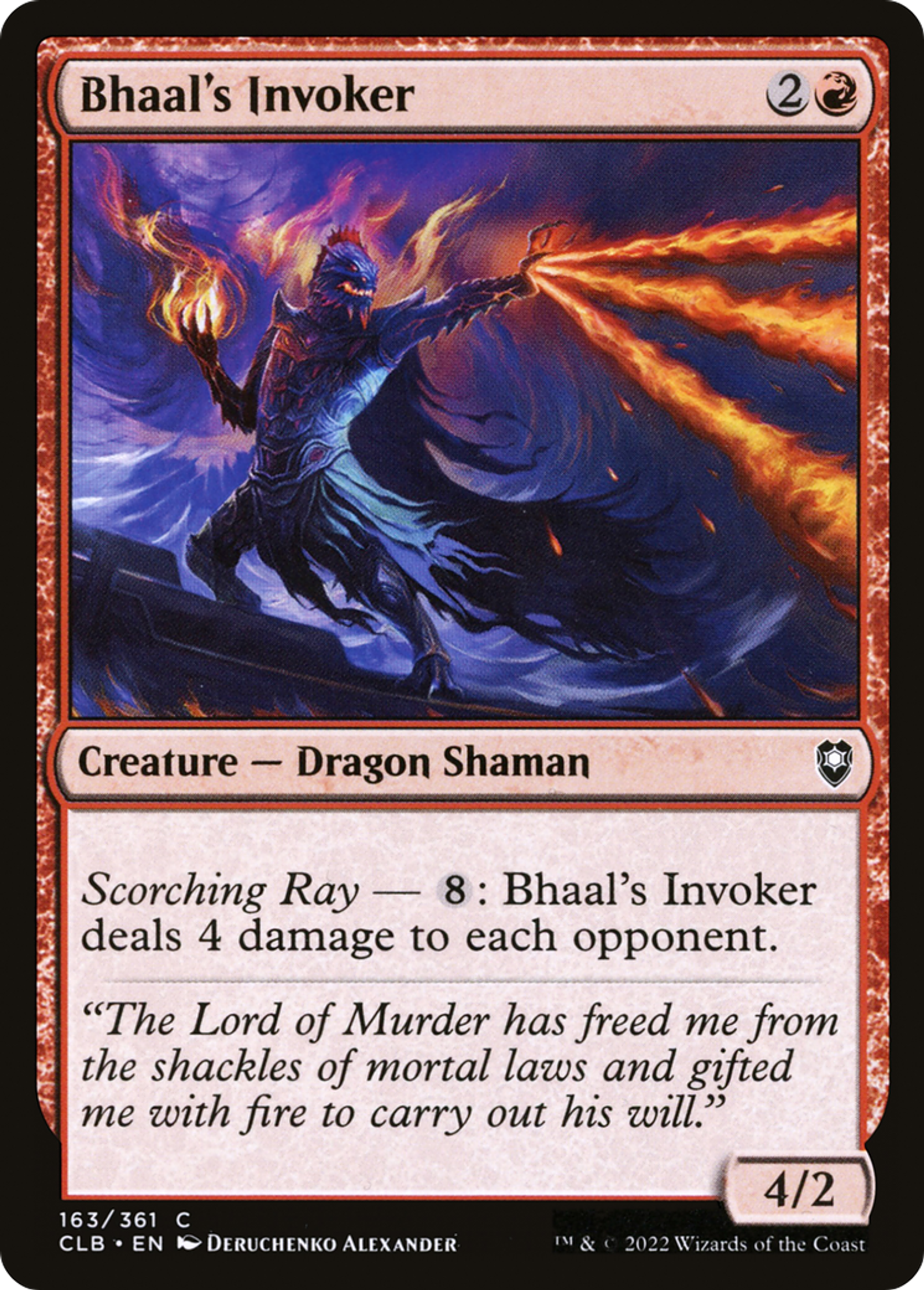 Bhaal's Invoker — Commander Legends: Battle for Baldur's Gate — Magic: The Gathering