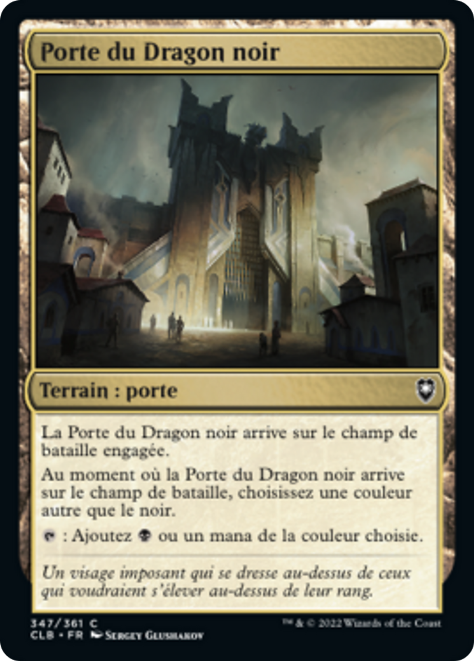 Porte du Dragon noir — Commander Legends: Battle for Baldur's Gate — Magic: The Gathering