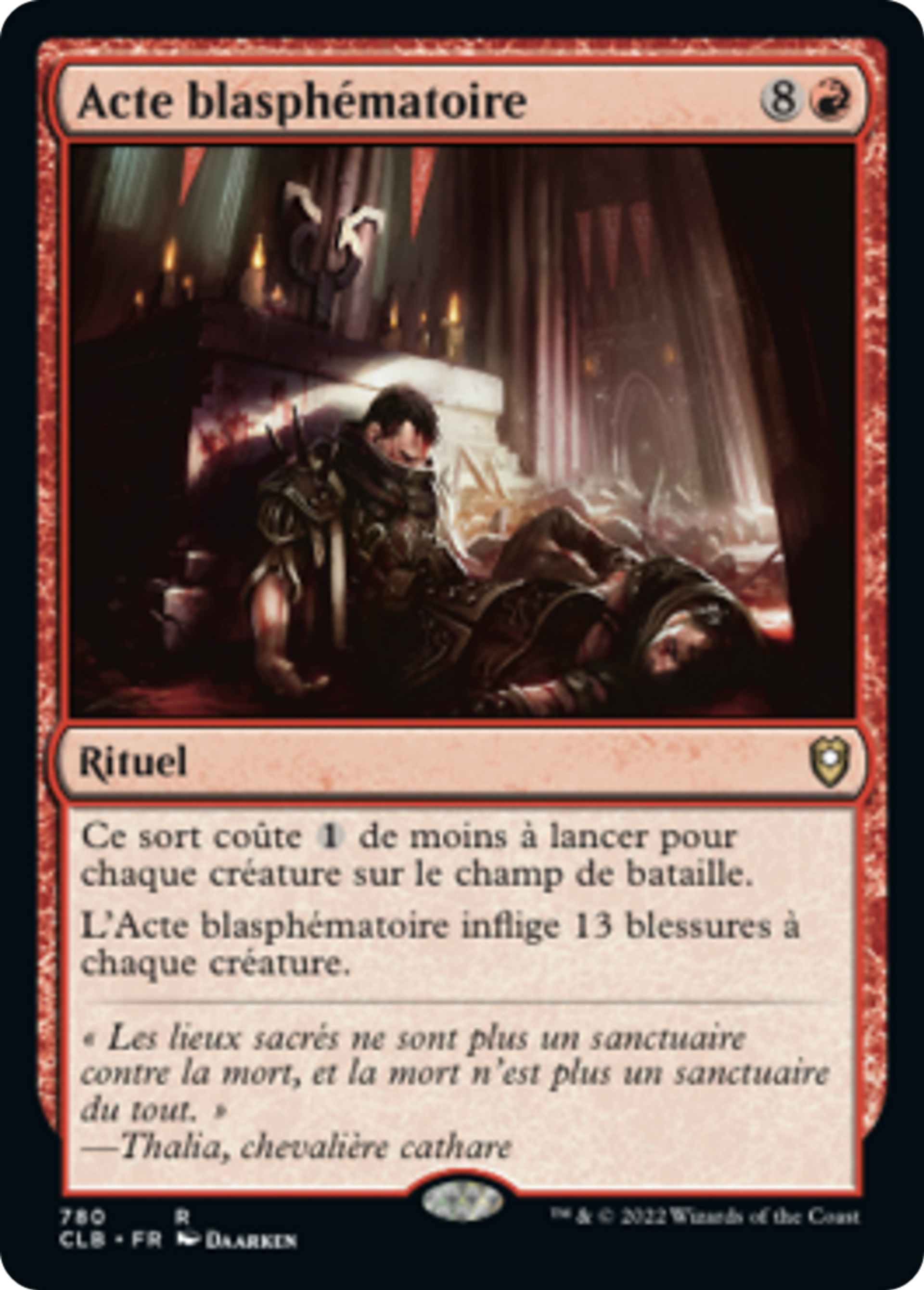 Acte blasphématoire — Commander Legends: Battle for Baldur's Gate — Magic: The Gathering