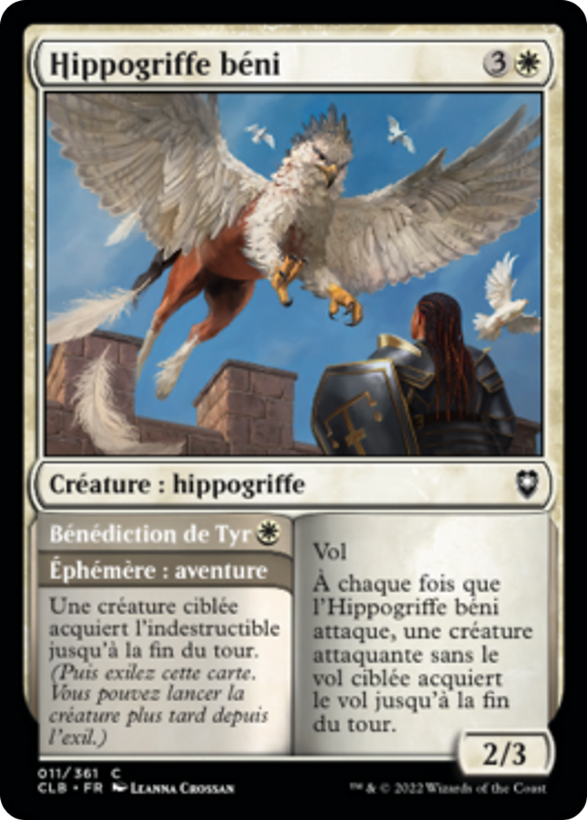 Hippogriffe béni // Bénédiction de Tyr — Commander Legends: Battle for Baldur's Gate — Magic: The Gathering