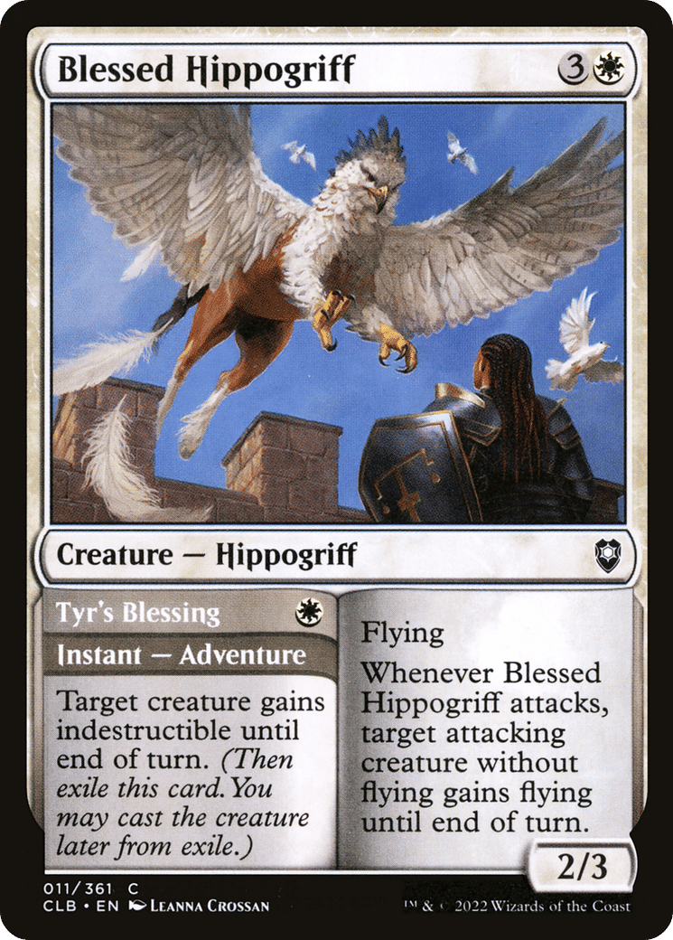 Blessed Hippogriff // Tyr's Blessing — Commander Legends: Battle for Baldur's Gate — Magic: The Gathering