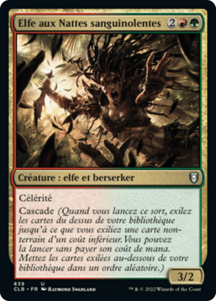 Elfe aux Nattes sanguinolentes — Commander Legends: Battle for Baldur's Gate — Magic: The Gathering