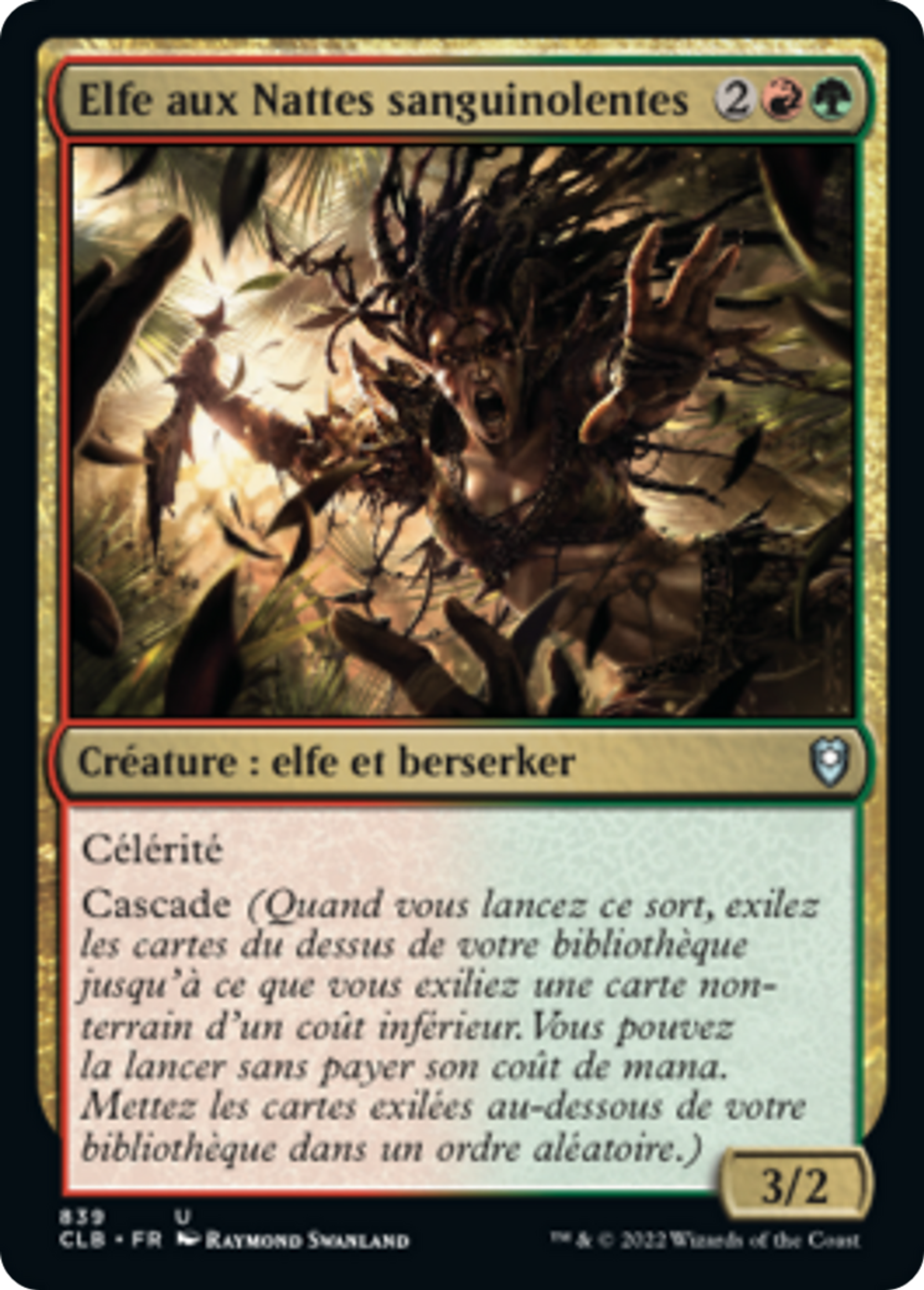 Elfe aux Nattes sanguinolentes — Commander Legends: Battle for Baldur's Gate — Magic: The Gathering