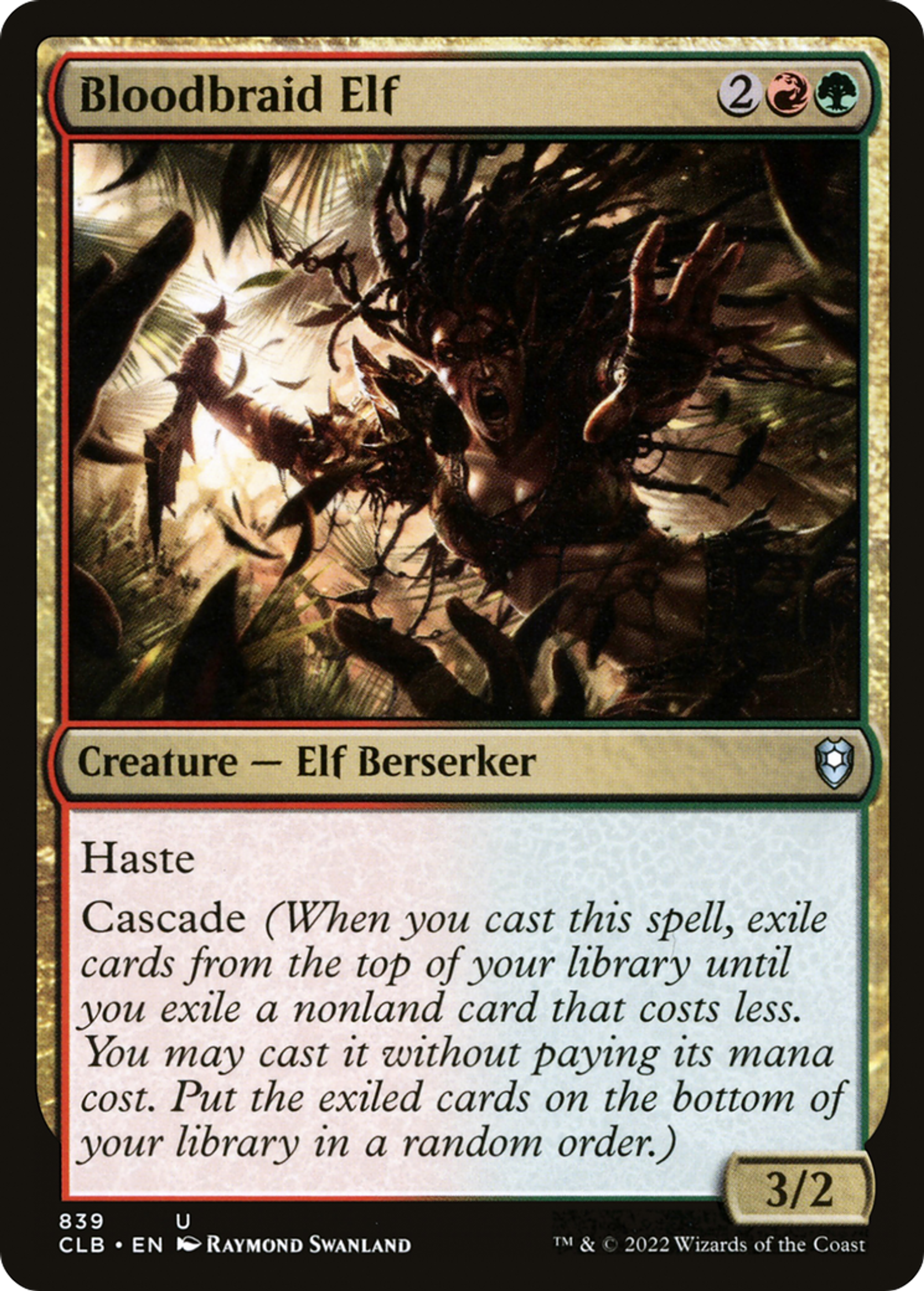 Bloodbraid Elf — Commander Legends: Battle for Baldur's Gate — Magic: The Gathering