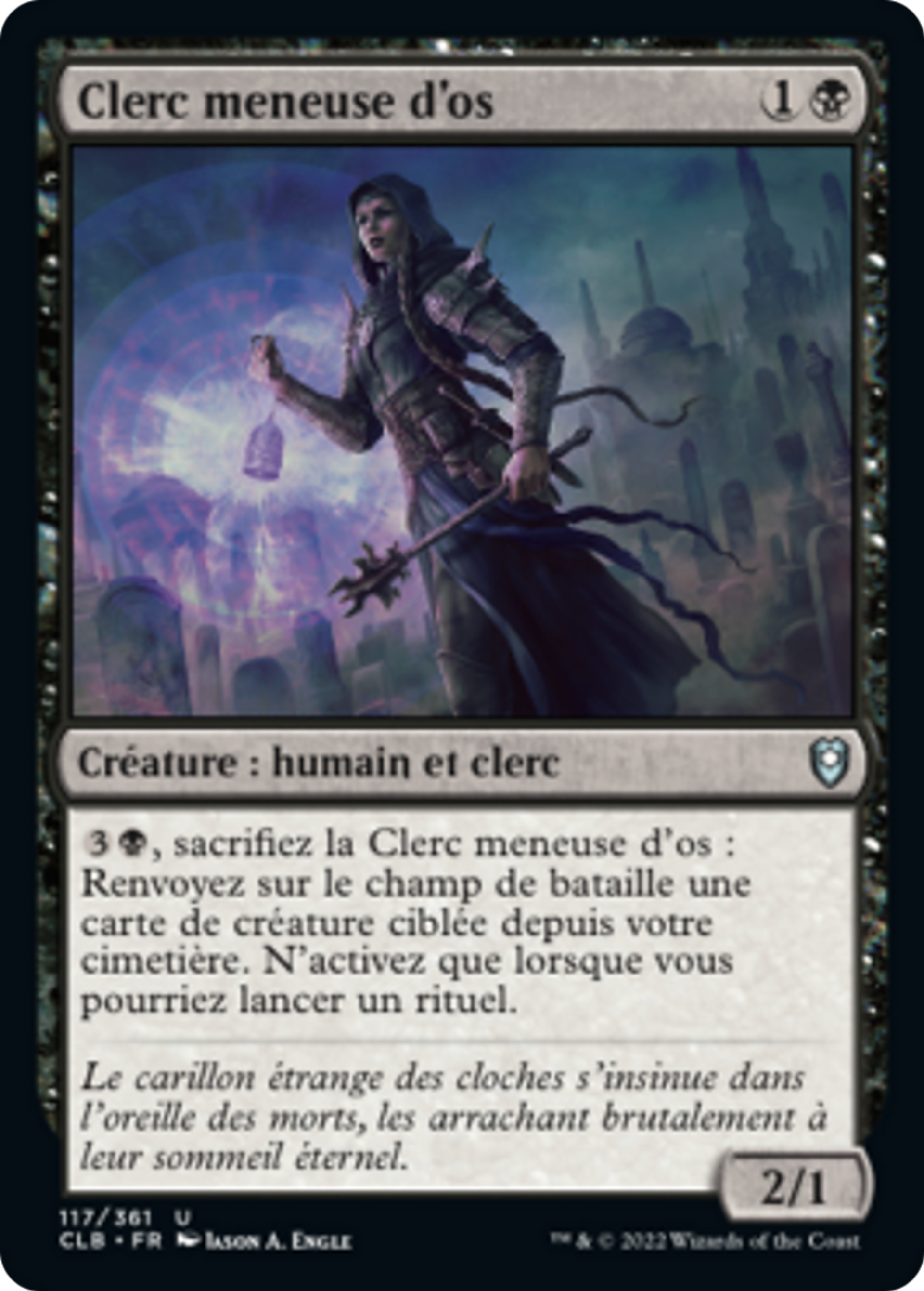 Clerc meneuse d'os — Commander Legends: Battle for Baldur's Gate — Magic: The Gathering