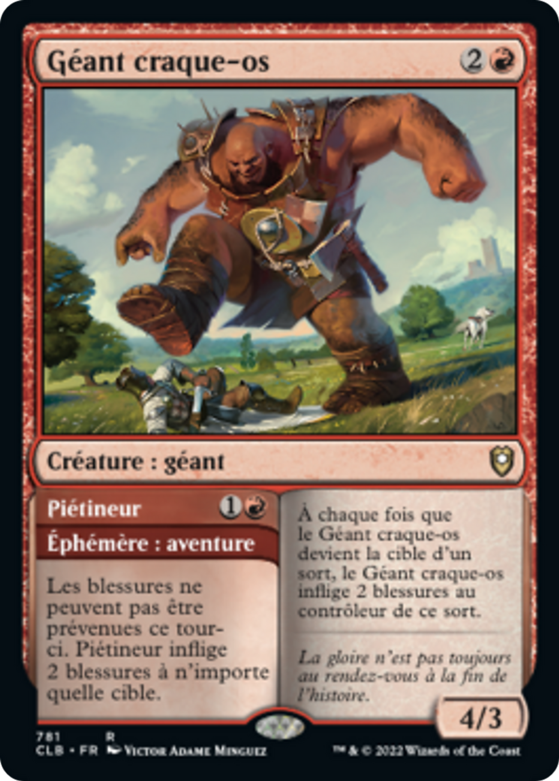 Géant craque-os // Piétineur — Commander Legends: Battle for Baldur's Gate — Magic: The Gathering