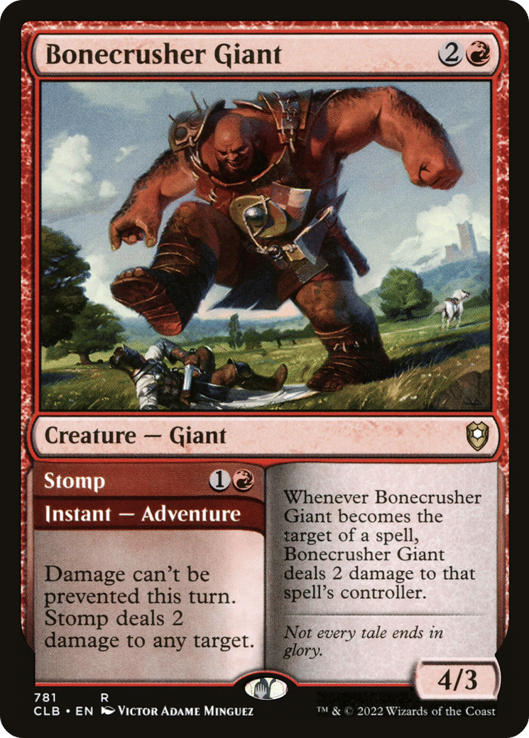 Bonecrusher Giant // Stomp — Commander Legends: Battle for Baldur's Gate — Magic: The Gathering