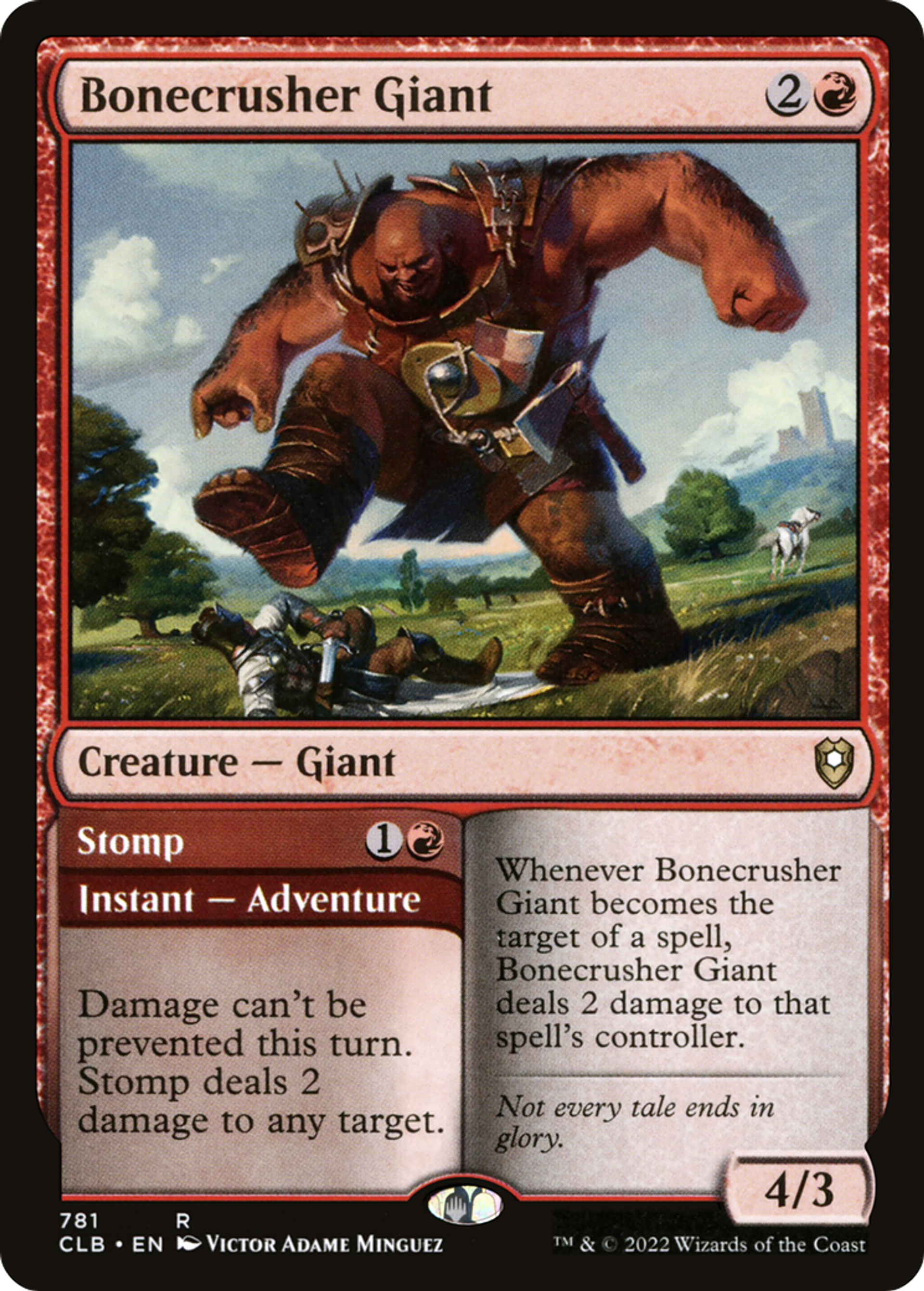 Bonecrusher Giant // Stomp — Commander Legends: Battle for Baldur's Gate — Magic: The Gathering