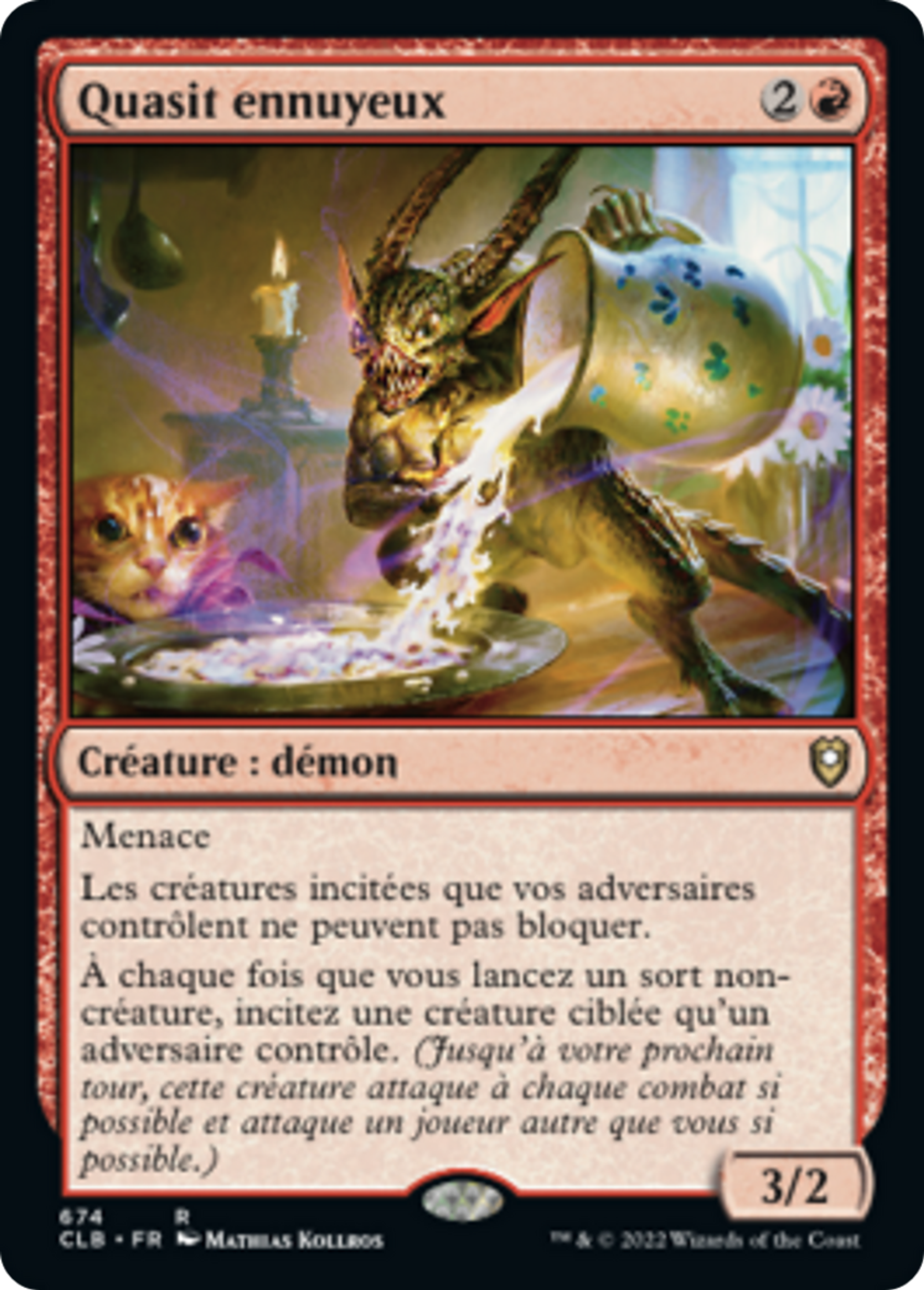 Quasit ennuyeux — Commander Legends: Battle for Baldur's Gate — Magic: The Gathering
