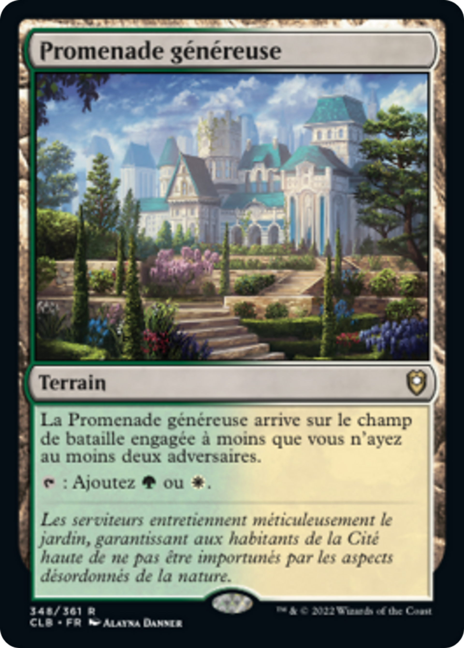 Promenade généreuse — Commander Legends: Battle for Baldur's Gate — Magic: The Gathering