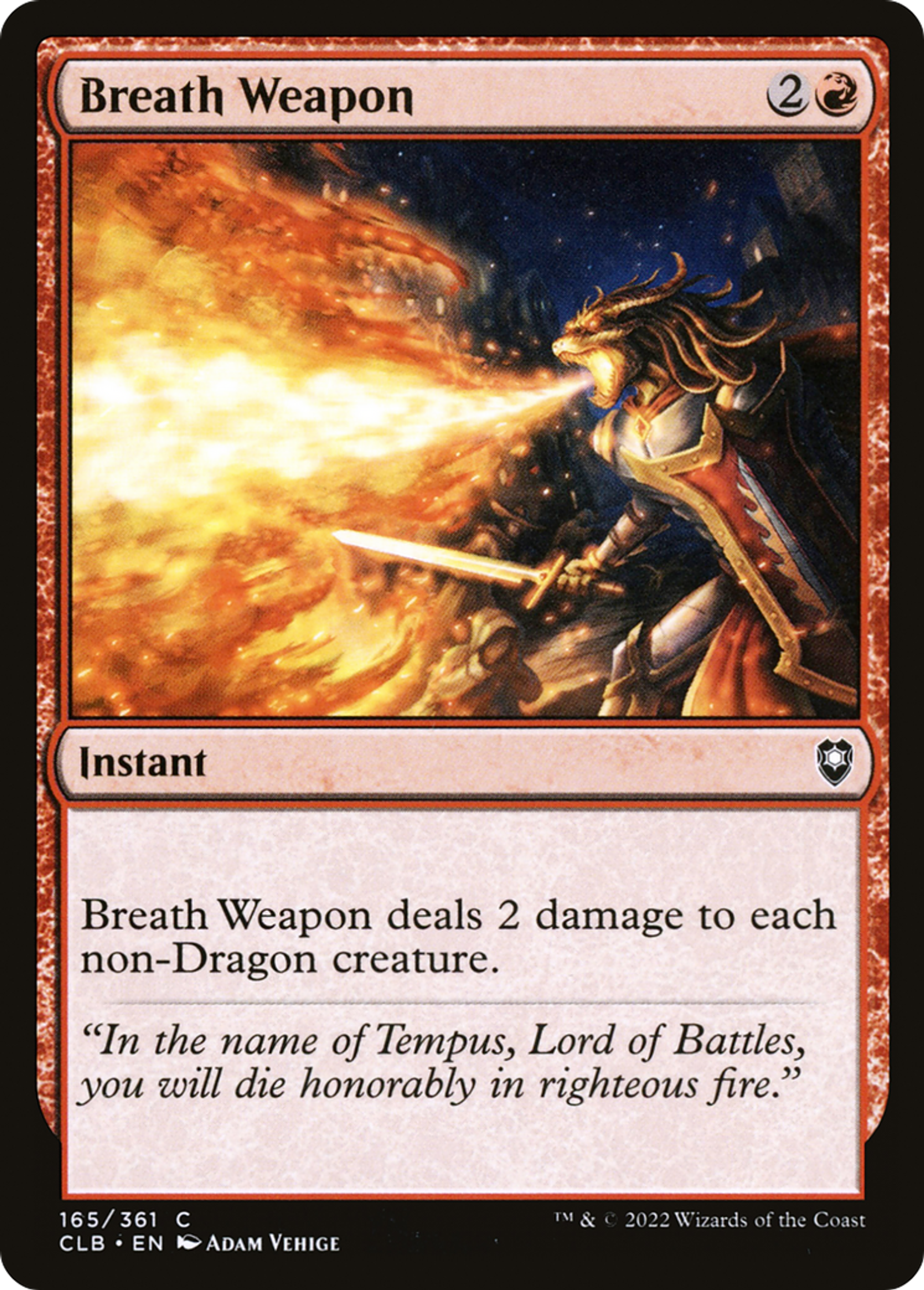Arme de souffle — Commander Legends: Battle for Baldur's Gate — Magic: The Gathering