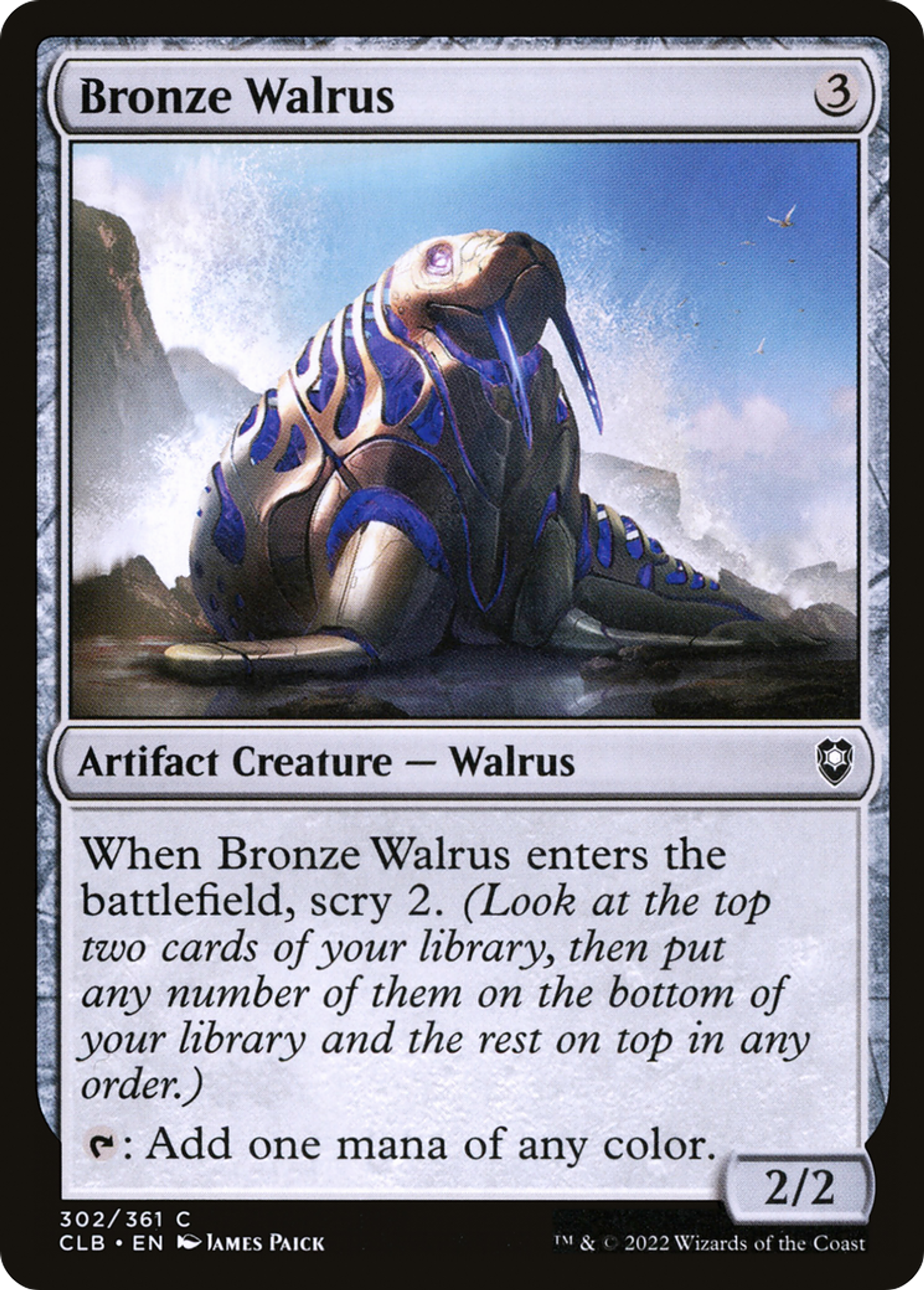 Bronze Walrus — Commander Legends: Battle for Baldur's Gate — Magic: The Gathering