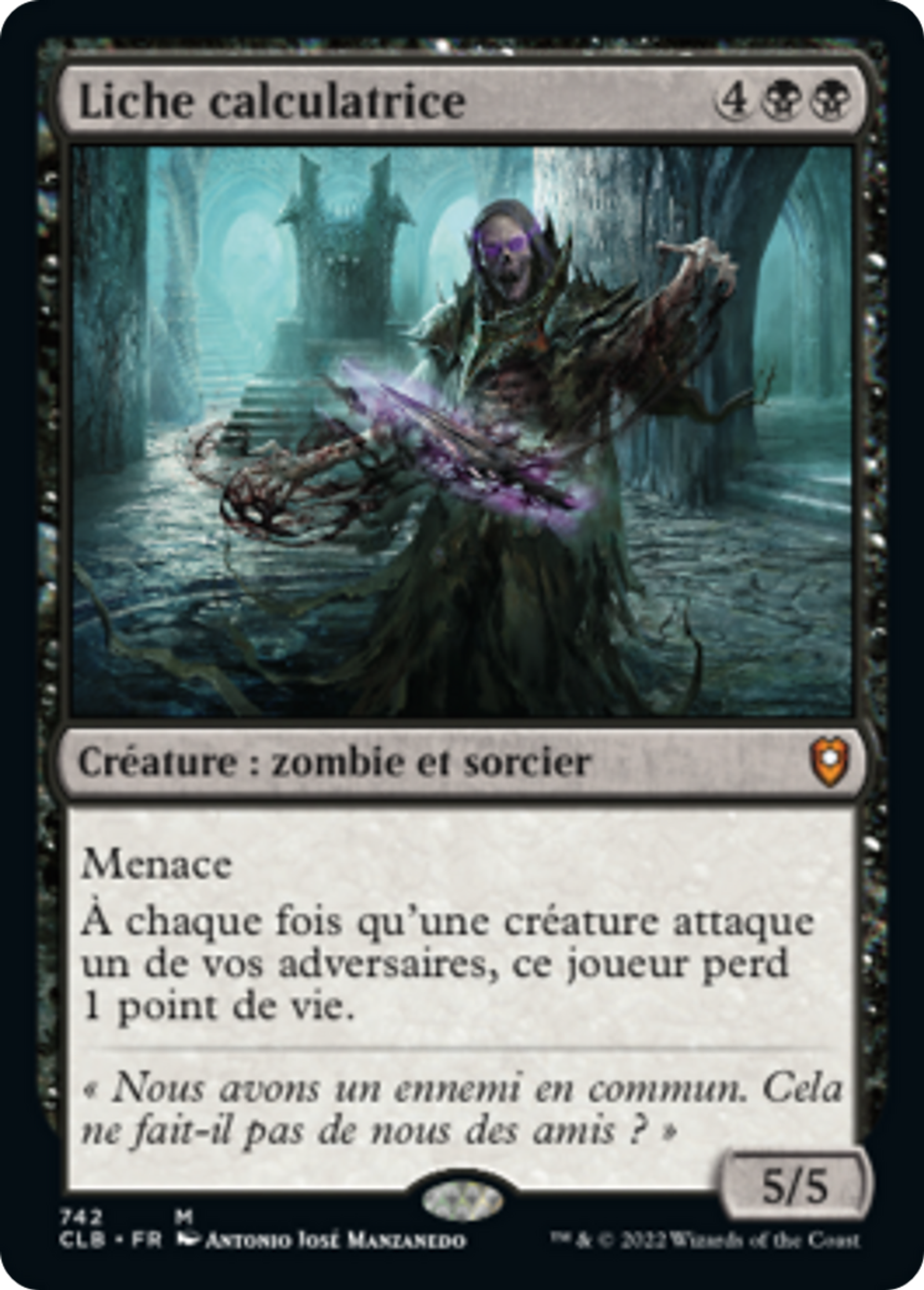 Liche calculatrice — Commander Legends: Battle for Baldur's Gate — Magic: The Gathering