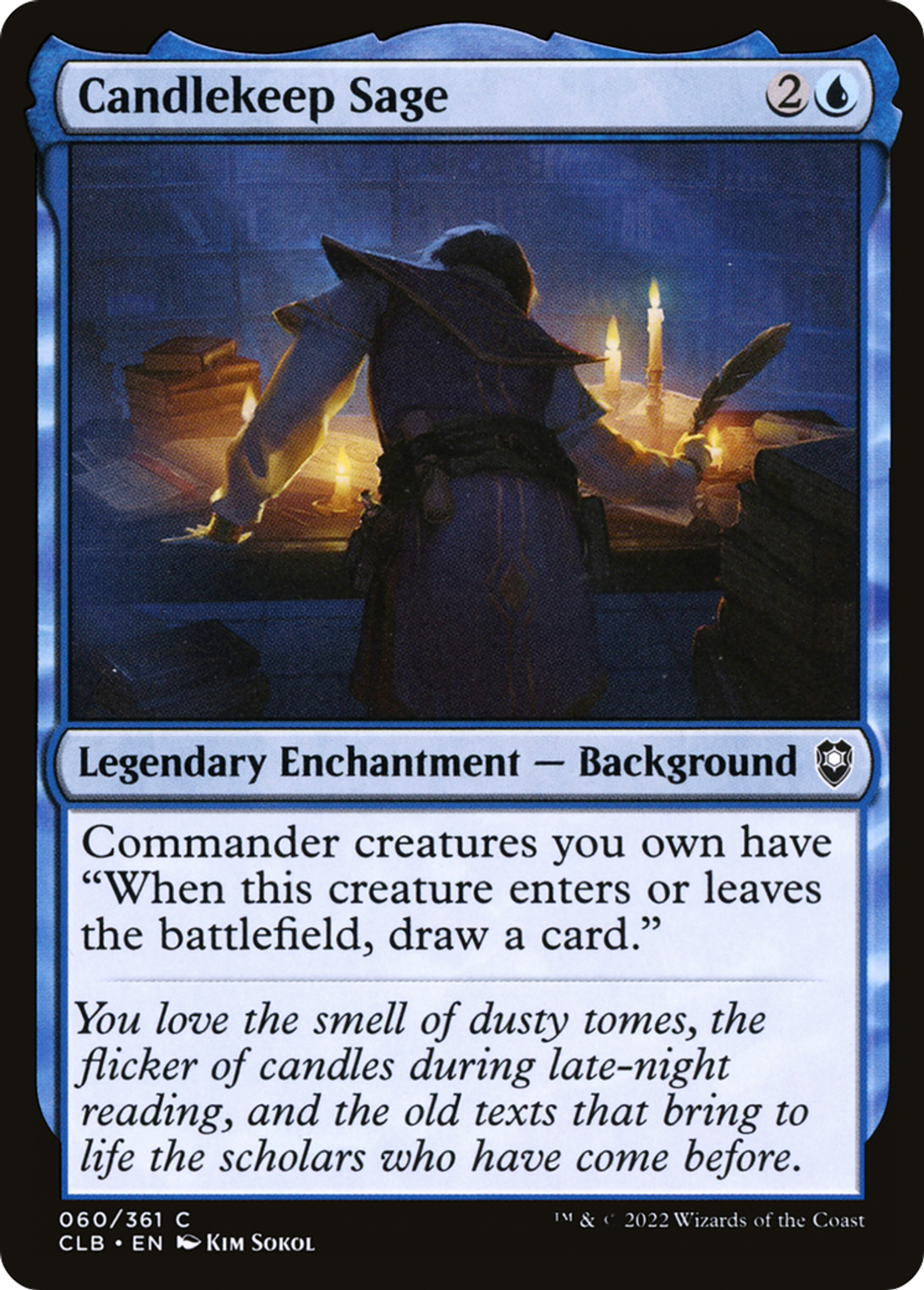 Candlekeep Sage — Commander Legends: Battle for Baldur's Gate — Magic: The Gathering