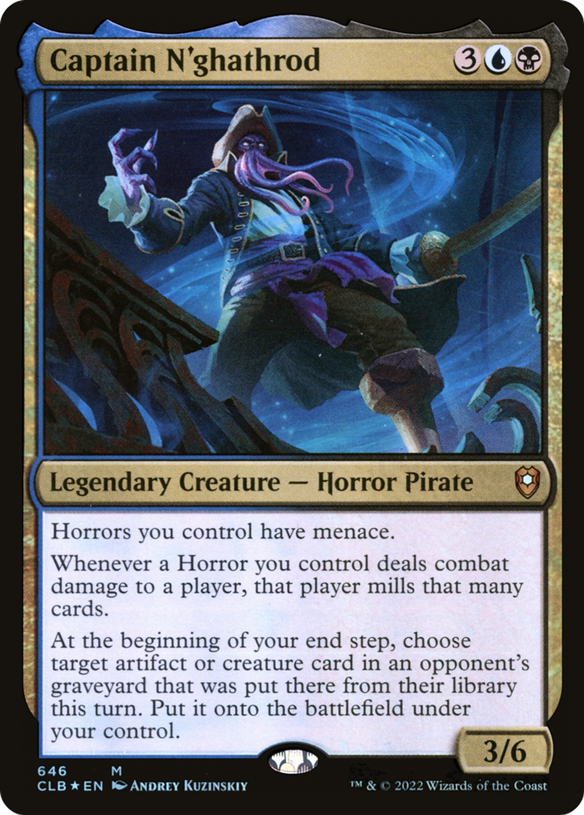 Captain N'ghathrod — Commander Legends: Battle for Baldur's Gate — Magic: The Gathering