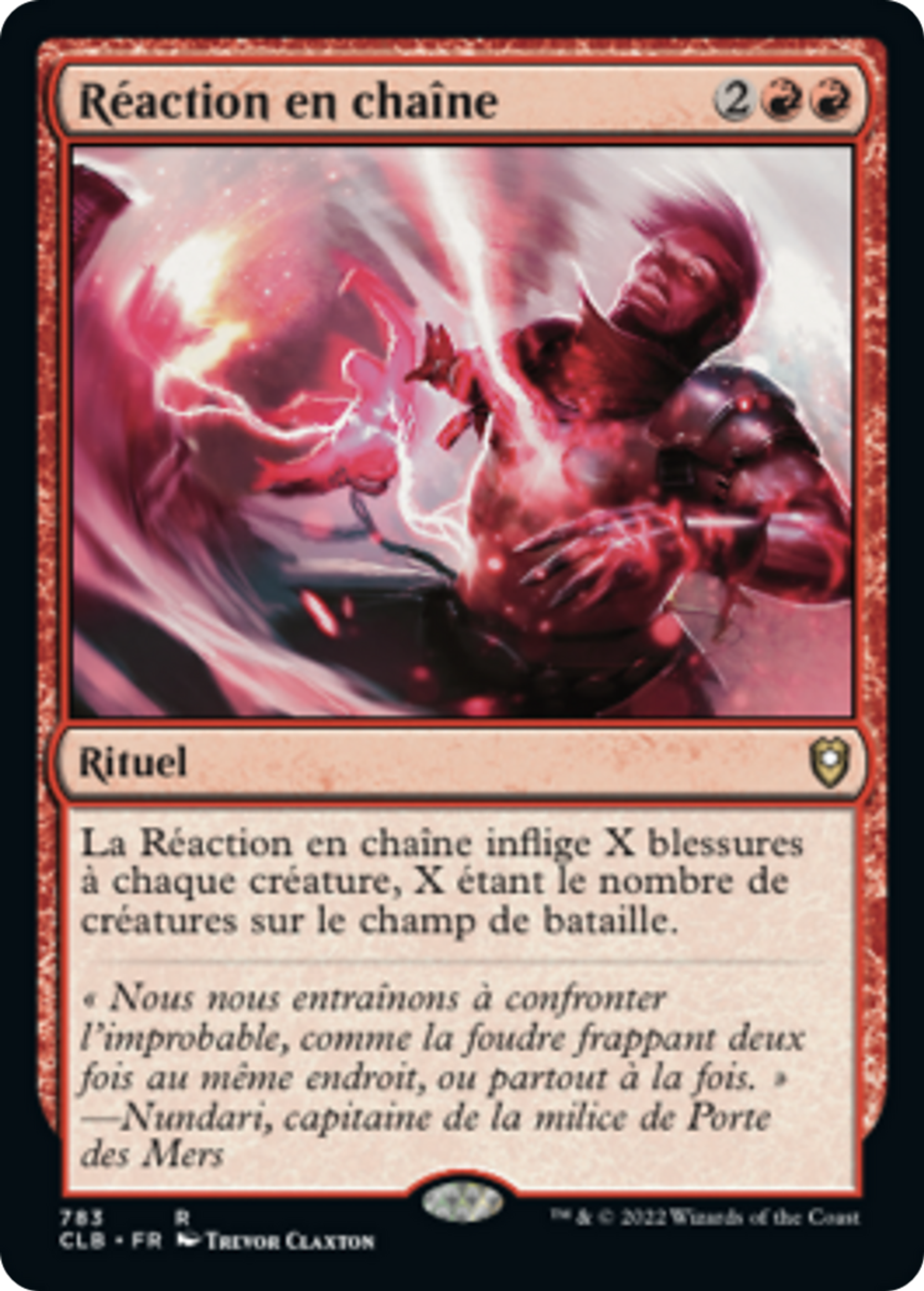 Réaction en chaîne — Commander Legends: Battle for Baldur's Gate — Magic: The Gathering