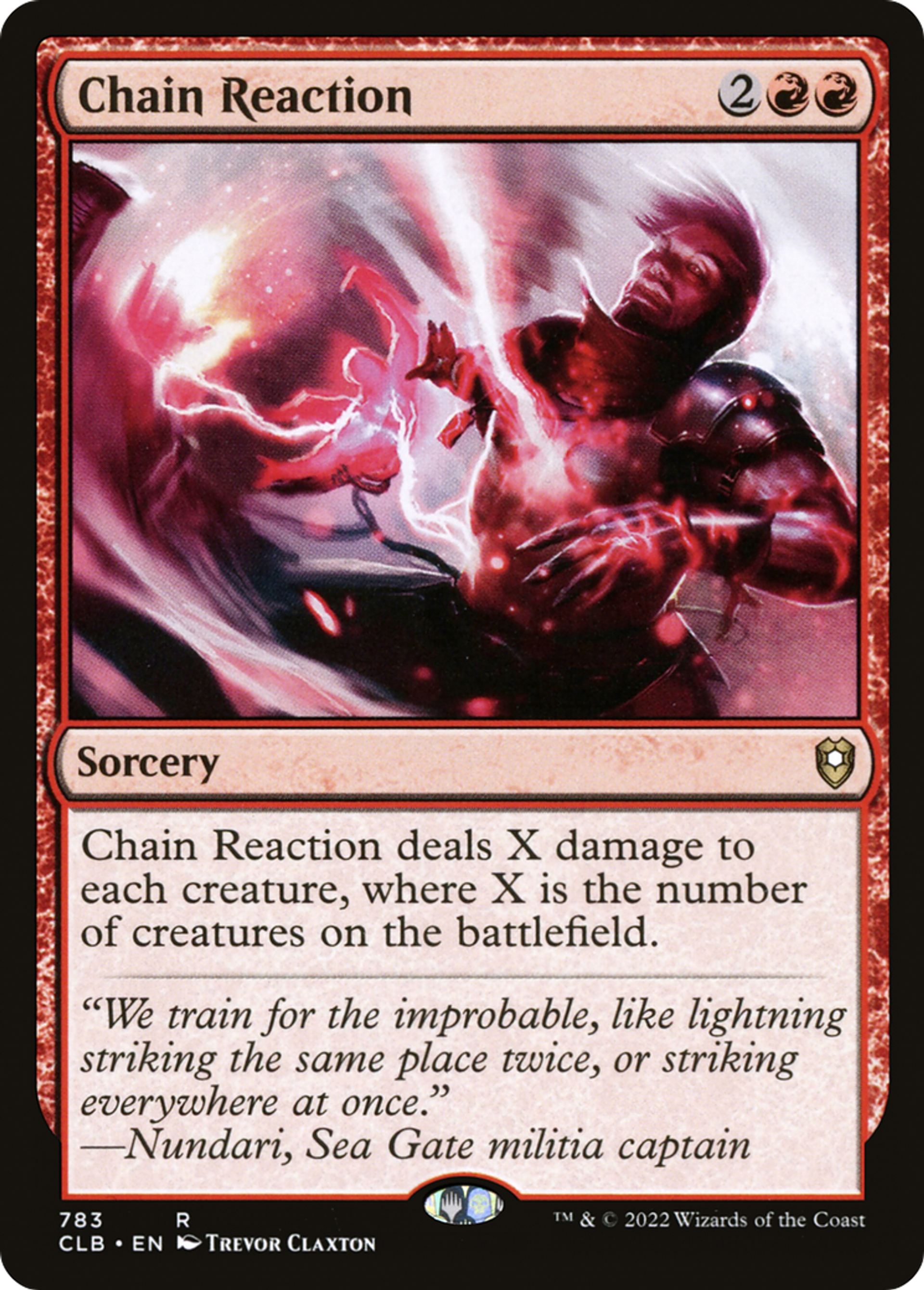 Chain Reaction — Commander Legends: Battle for Baldur's Gate — Magic: The Gathering