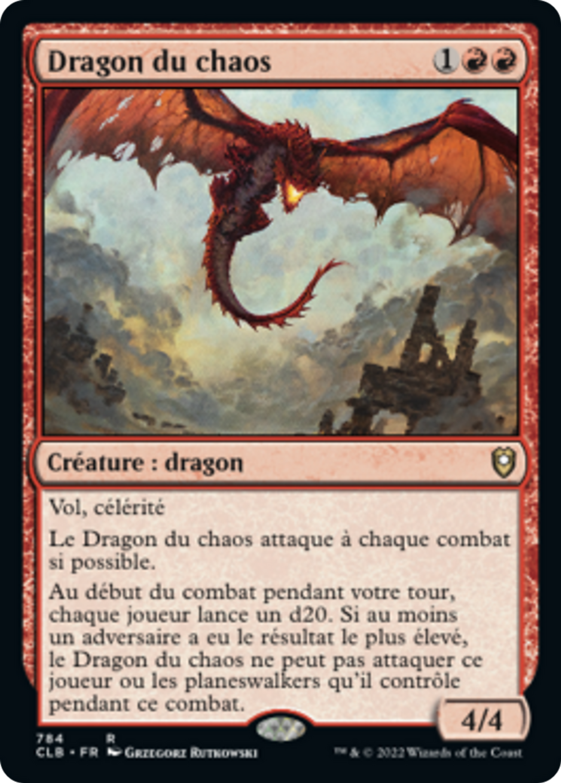 Dragon du chaos — Commander Legends: Battle for Baldur's Gate — Magic: The Gathering
