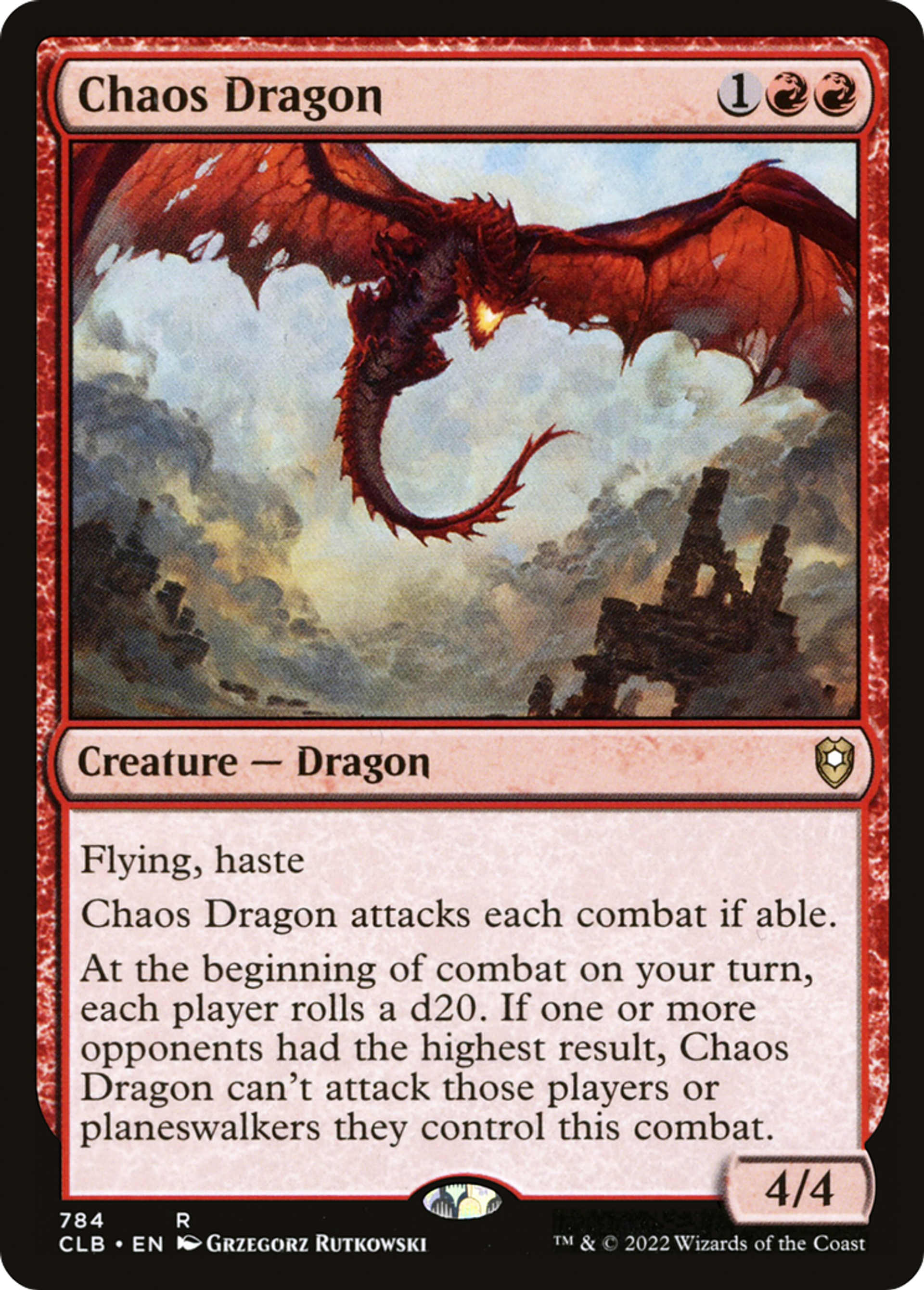 Chaos Dragon — Commander Legends: Battle for Baldur's Gate — Magic: The Gathering