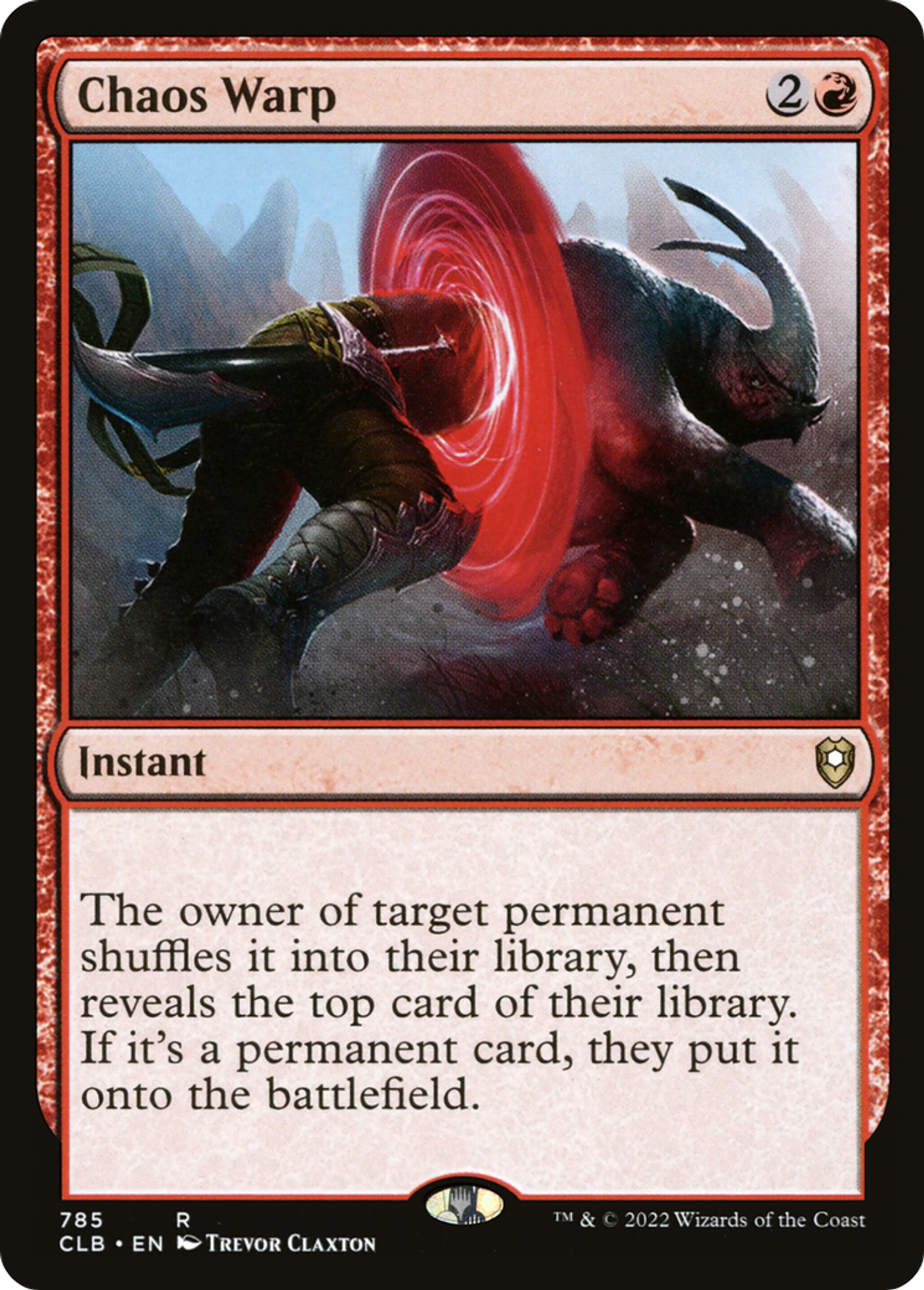 Chaos Warp — Commander Legends: Battle for Baldur's Gate — Magic: The Gathering