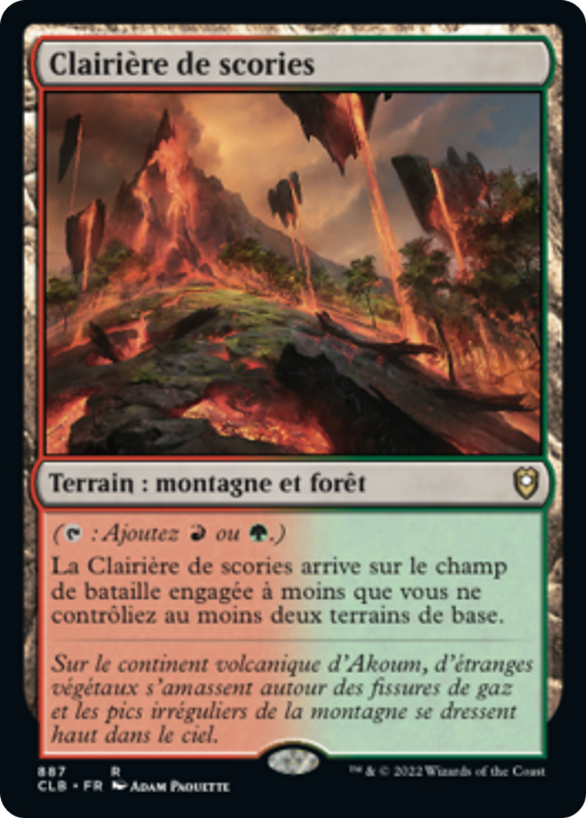 Clairière de scories — Commander Legends: Battle for Baldur's Gate — Magic: The Gathering