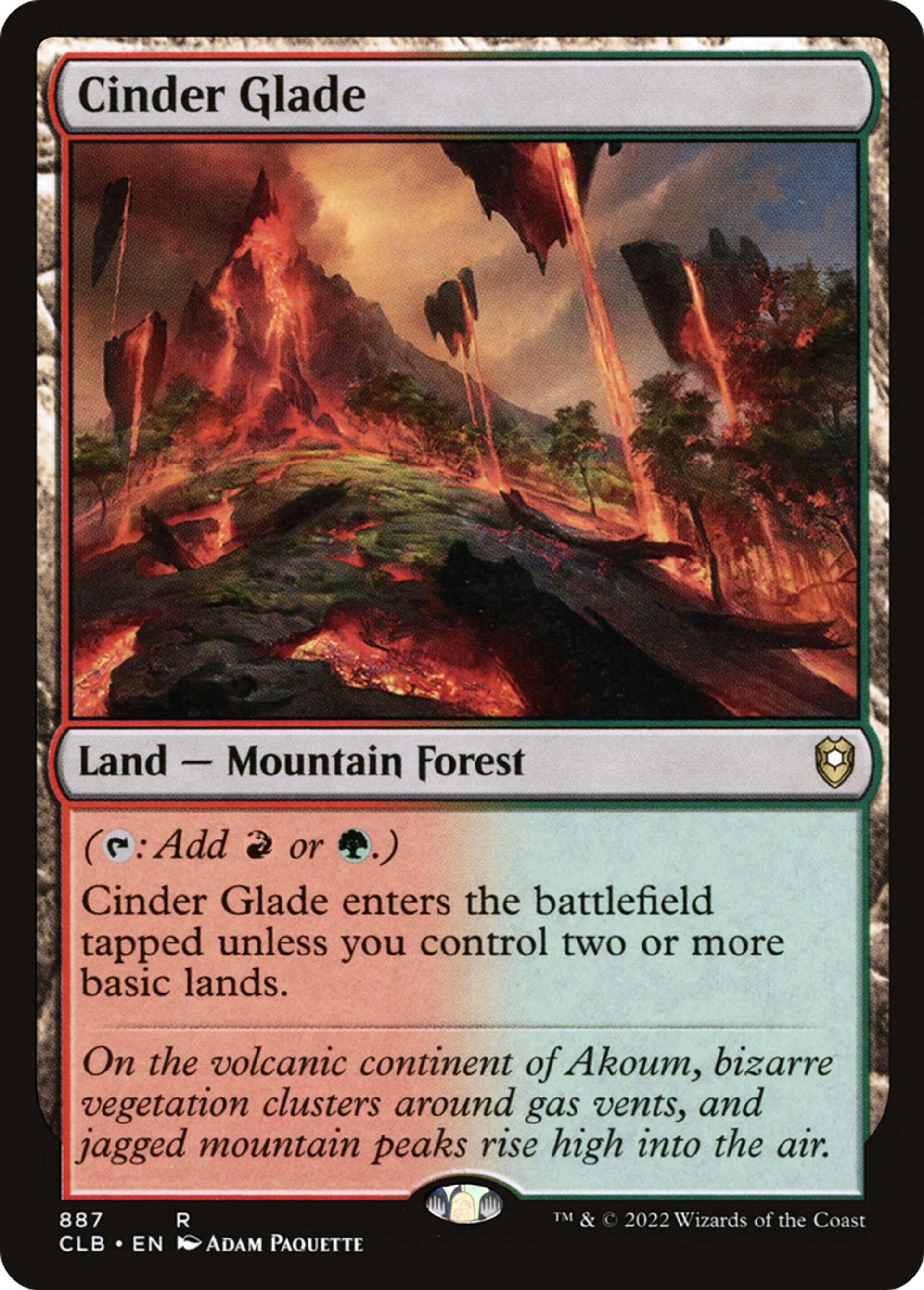 Clairière de scories — Commander Legends: Battle for Baldur's Gate — Magic: The Gathering