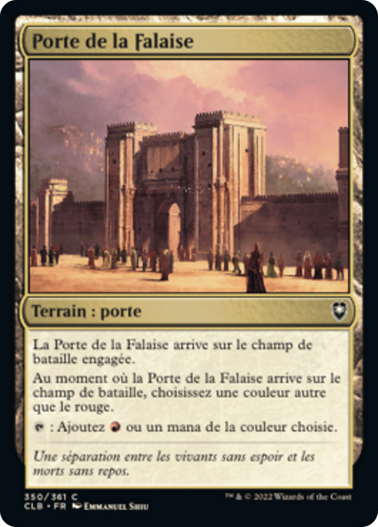 Porte de la Falaise — Commander Legends: Battle for Baldur's Gate — Magic: The Gathering