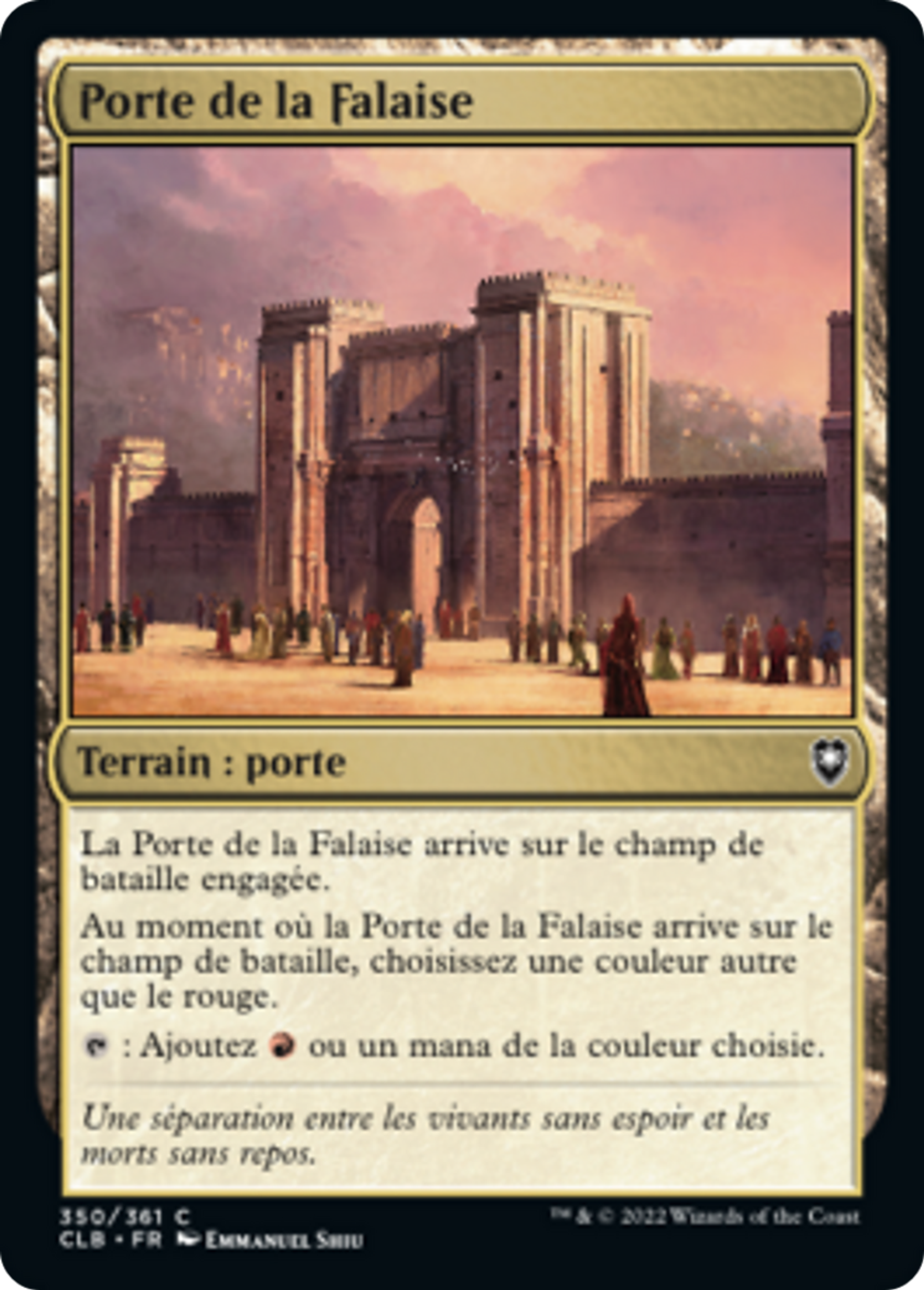 Porte de la Falaise — Commander Legends: Battle for Baldur's Gate — Magic: The Gathering