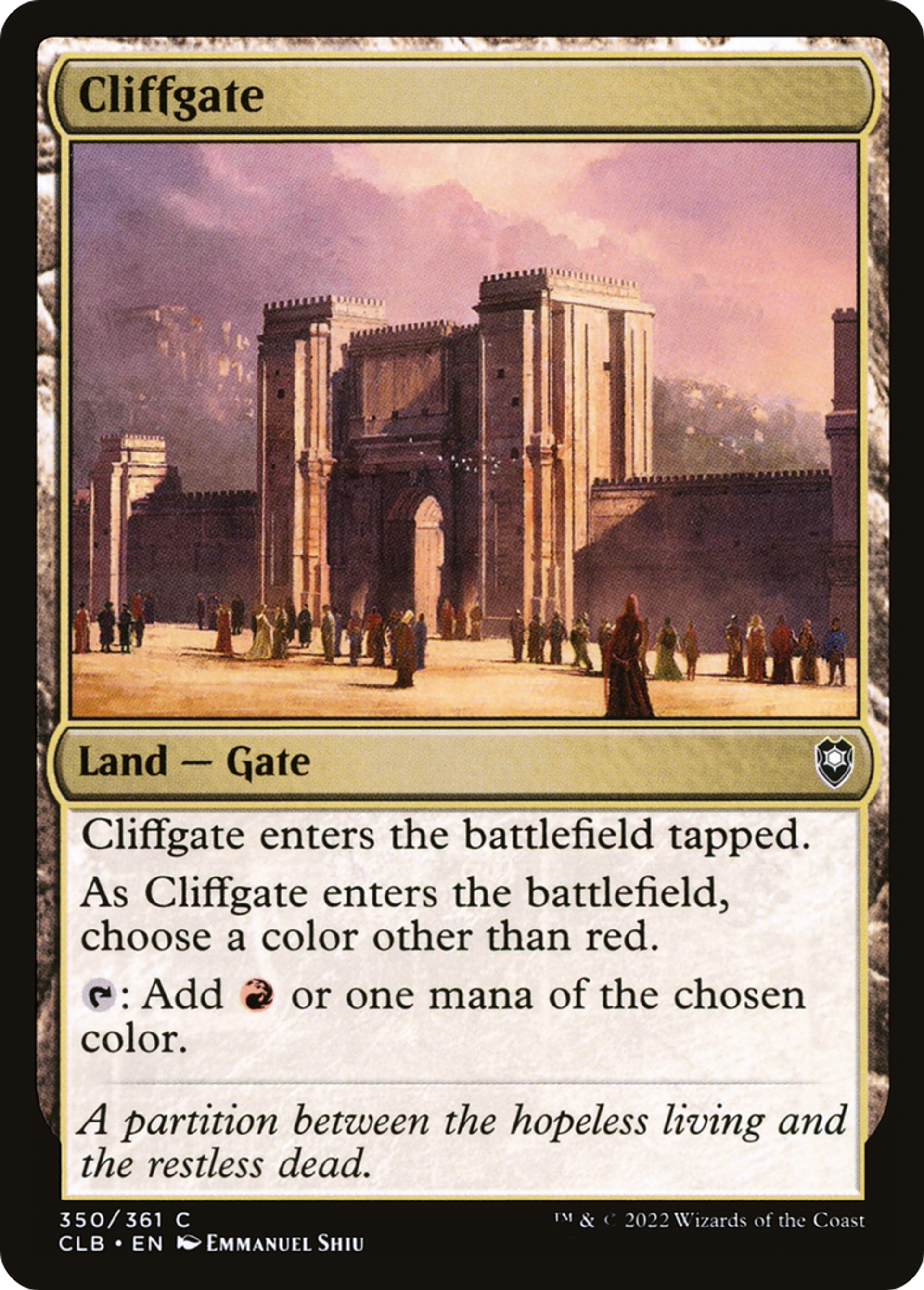 Cliffgate — Commander Legends: Battle for Baldur's Gate — Magic: The Gathering