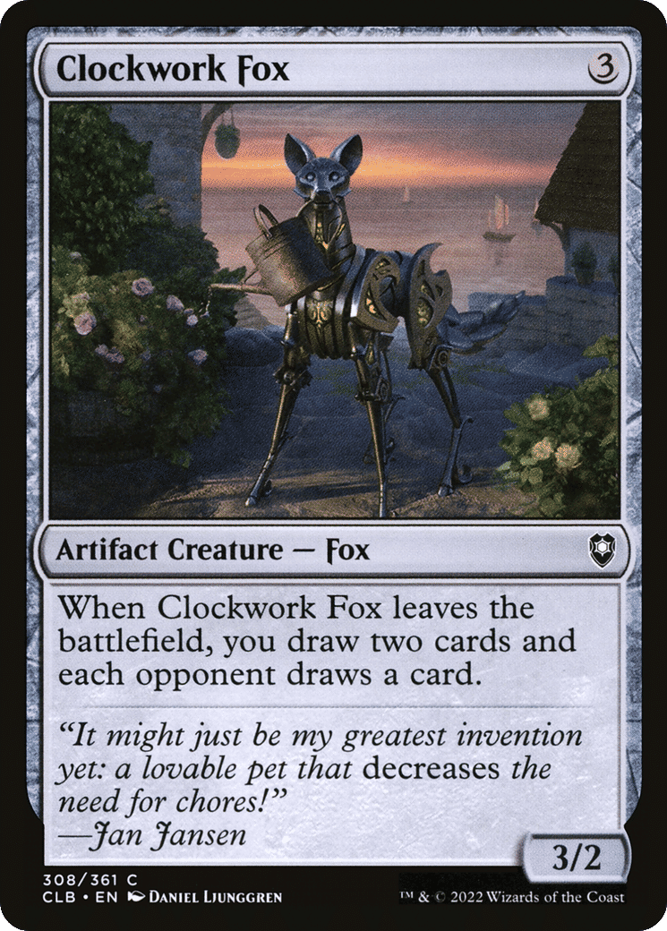 Clockwork Fox — Commander Legends: Battle for Baldur's Gate — Magic: The Gathering