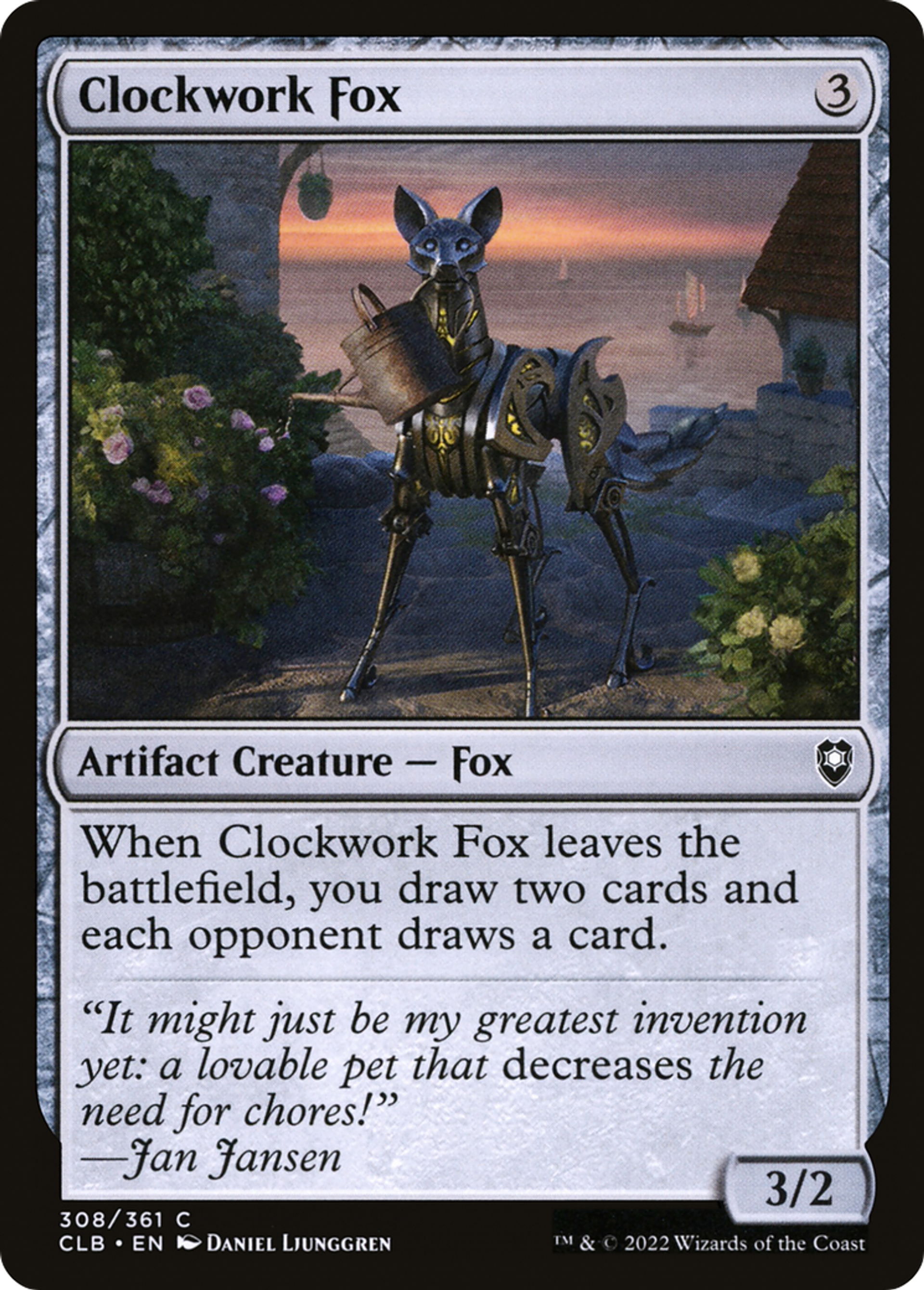 Renard mécanique — Commander Legends: Battle for Baldur's Gate — Magic: The Gathering