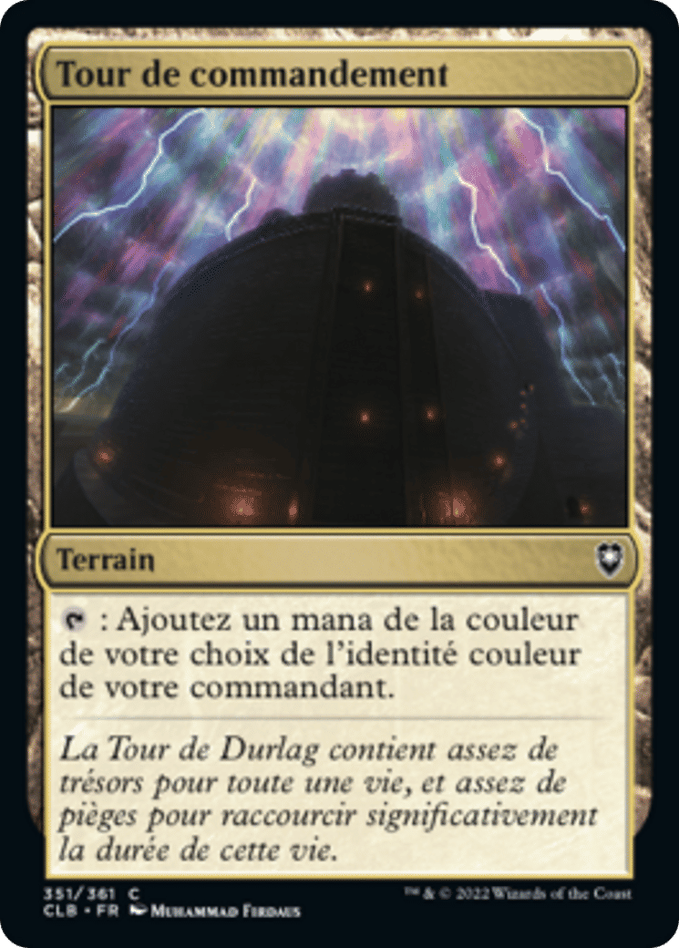 Tour de commandement — Commander Legends: Battle for Baldur's Gate — Magic: The Gathering